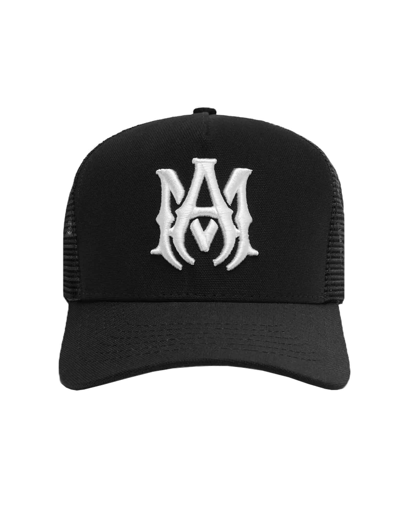 MA LOGO TRUCKER HAT / BLACK/WHITE