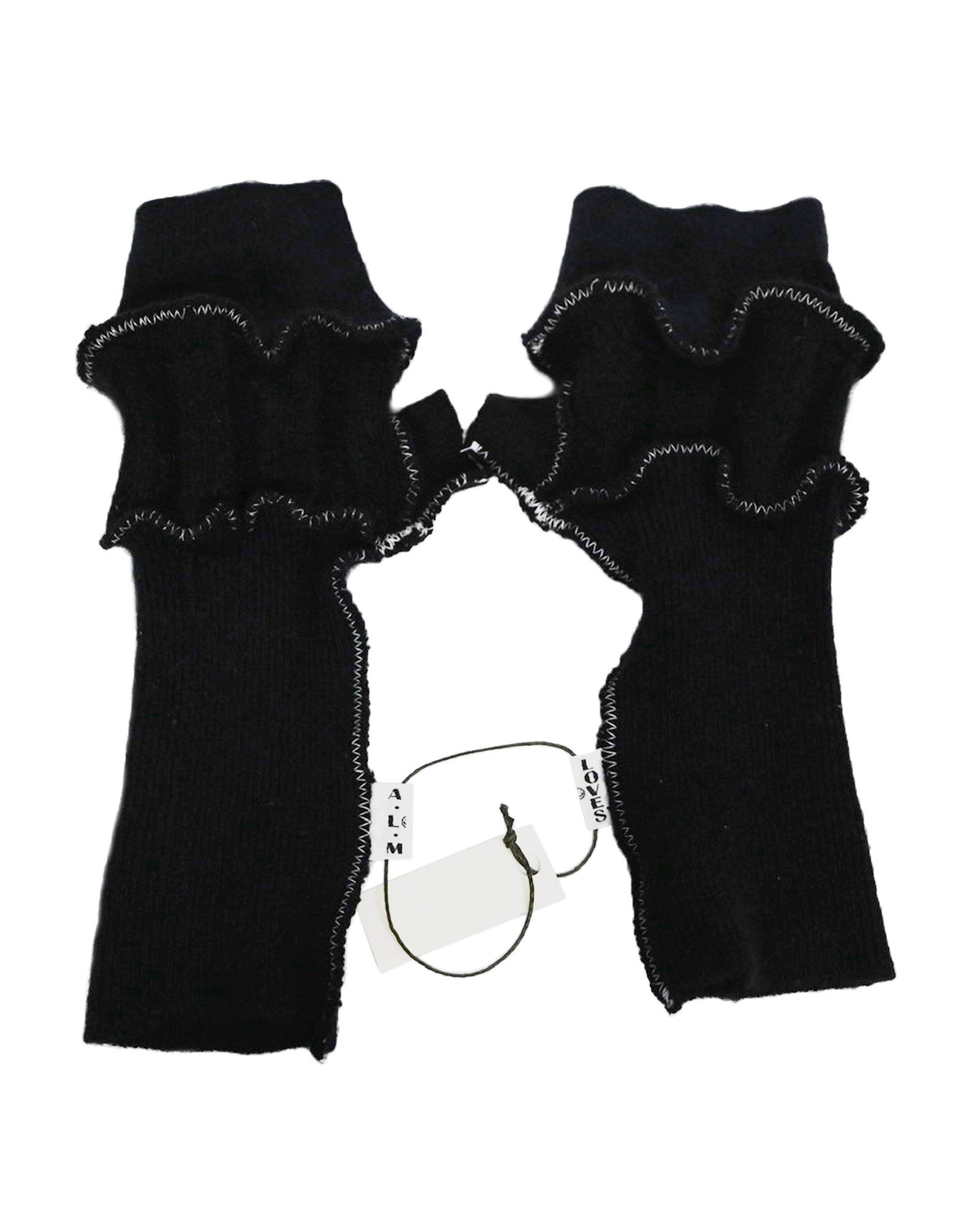 A LOVE MOVEMENT・ア・ラブ・ムーブメント - ファッション小物 CASHMERE GLOVES 9 / BLACK