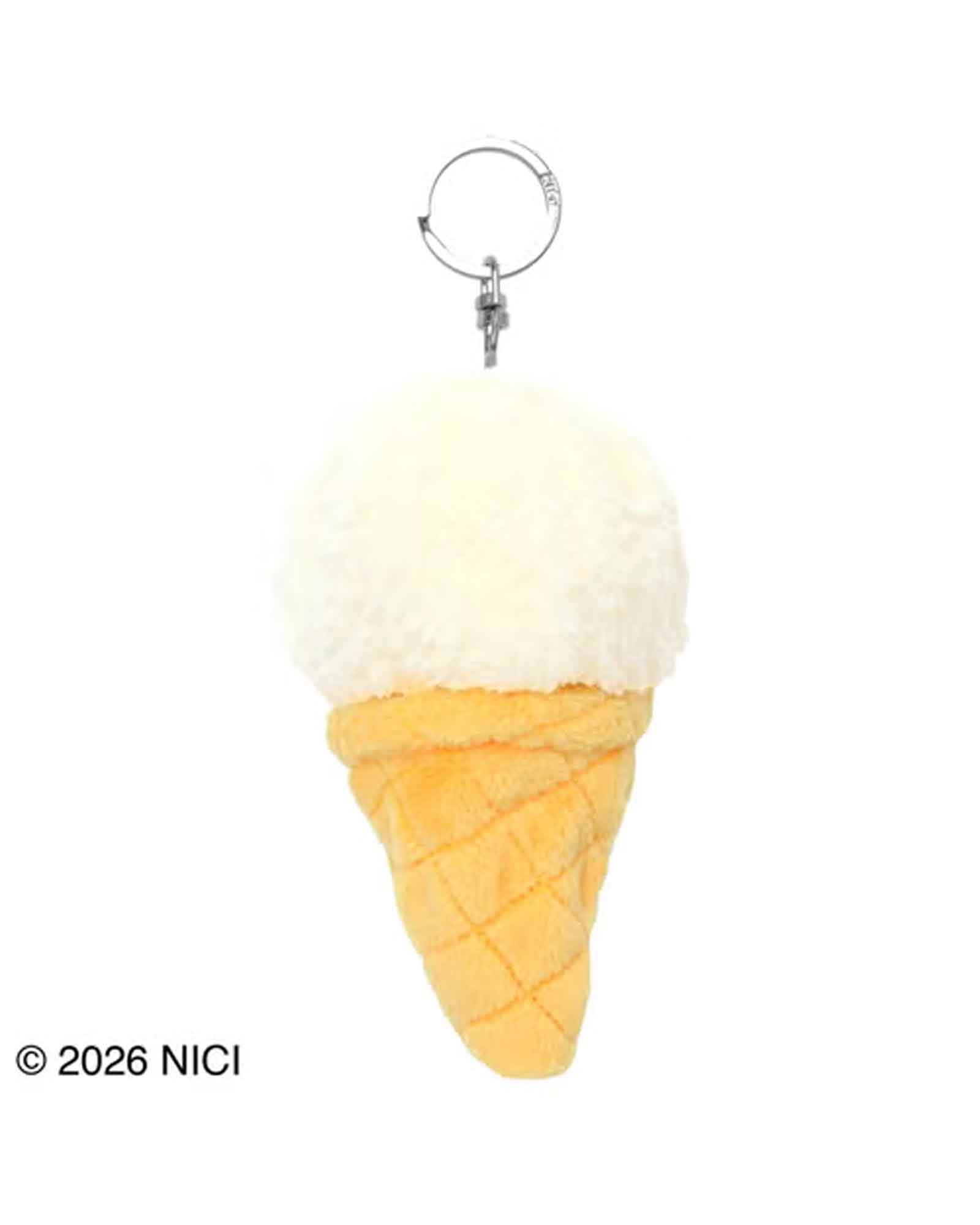 NICI・ニキ - グッズ BB アイスクリーム バニラ +ハチドリ 6cm / MULTI
