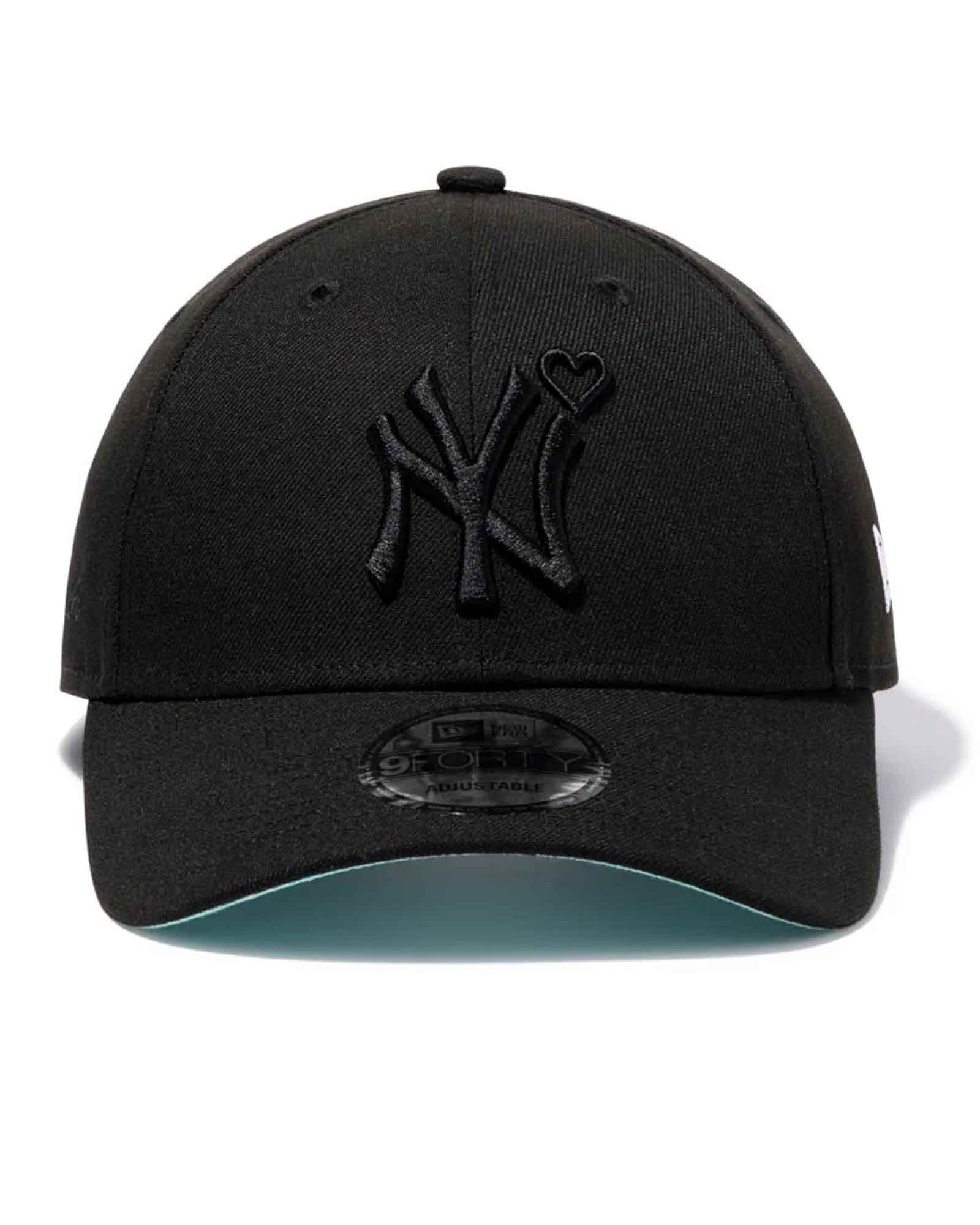 BASICKS・ベイシックス - キャップ 9FORTY TM NEW YORK YANKEES CAP / WHITE×BLACK×TEAL