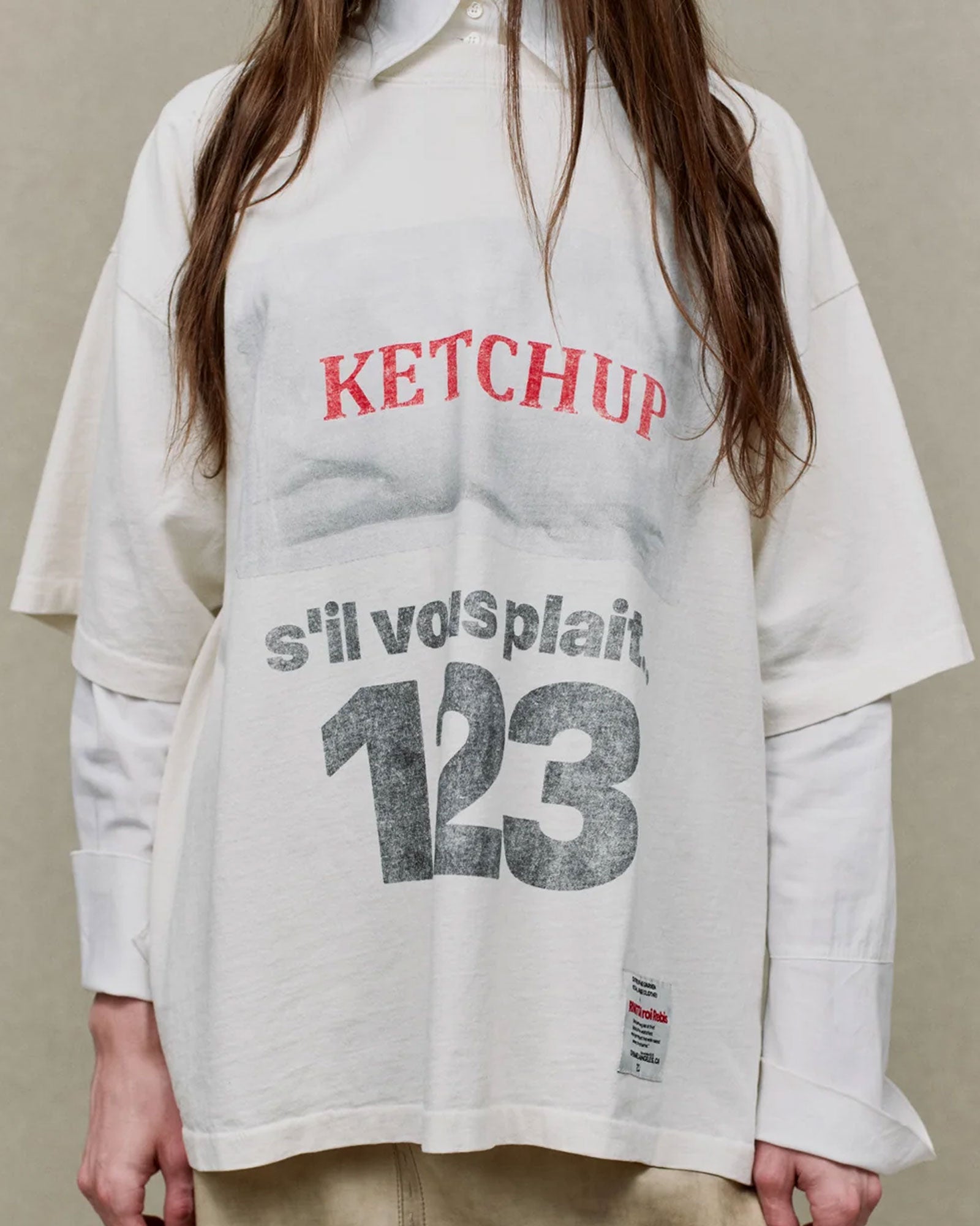 RRR123・リヴィントン ロイ レビス - Tシャツ・カットソー KETCHUP CVA SS MAX / WHITE