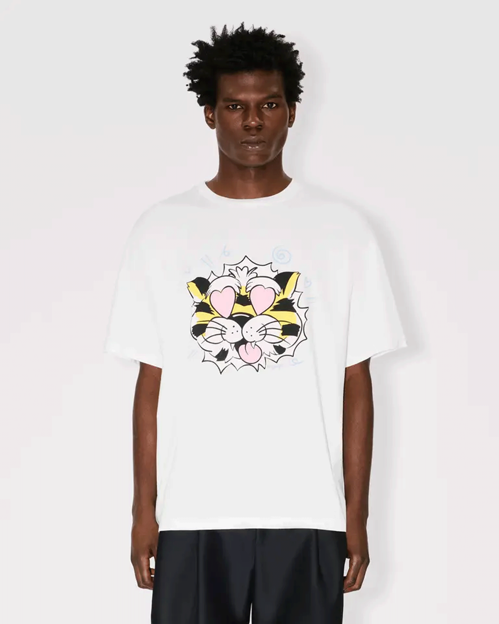 KENZO・Kenzo -  KENZO WILD TIGER OVERSIZE T-SHIRT / WHITE
