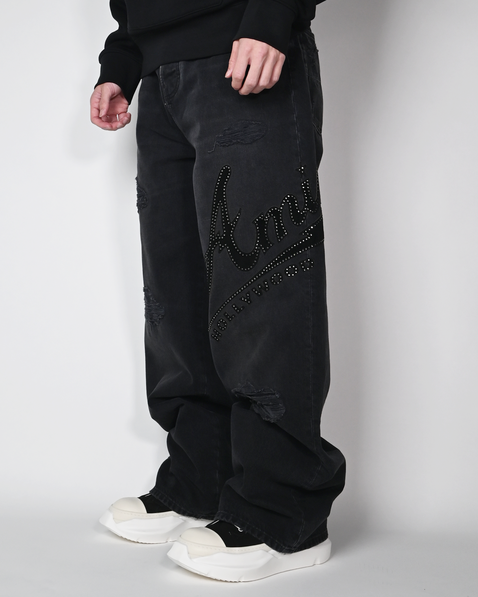 AMIRI・アミリ - デニムパンツ AMIRI HOLLYWOOD BAGGY JEAN / VINTAGE BLACK