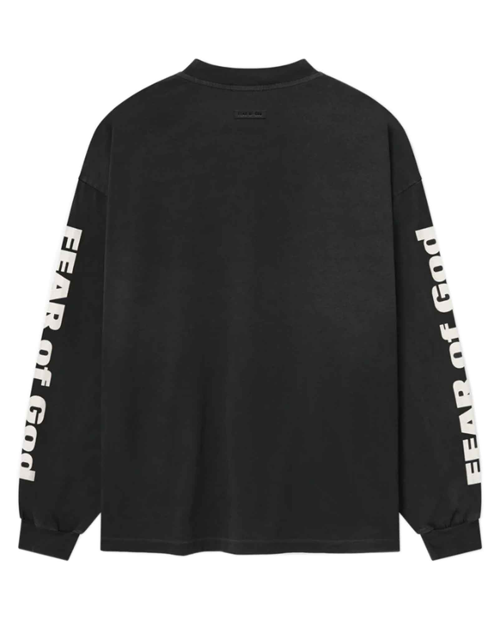 FEAR OF GOD・フィア オブ ゴット - L/S Tシャツ RELAXED LS "FEAR OF GOD" TEE / BLACK