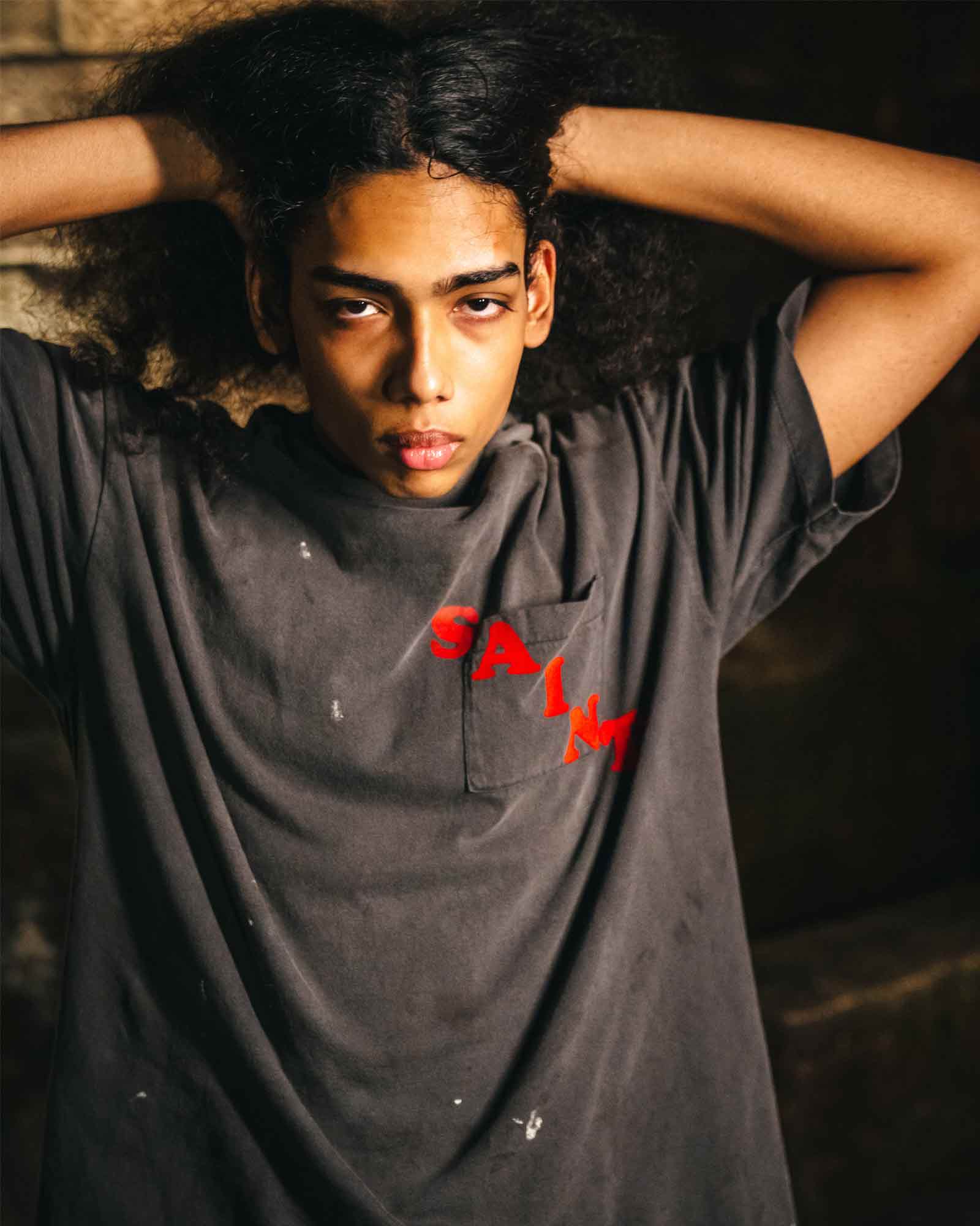 ©SAINT M××××××・saint michael -  SS TEE/POCKET / BLACK