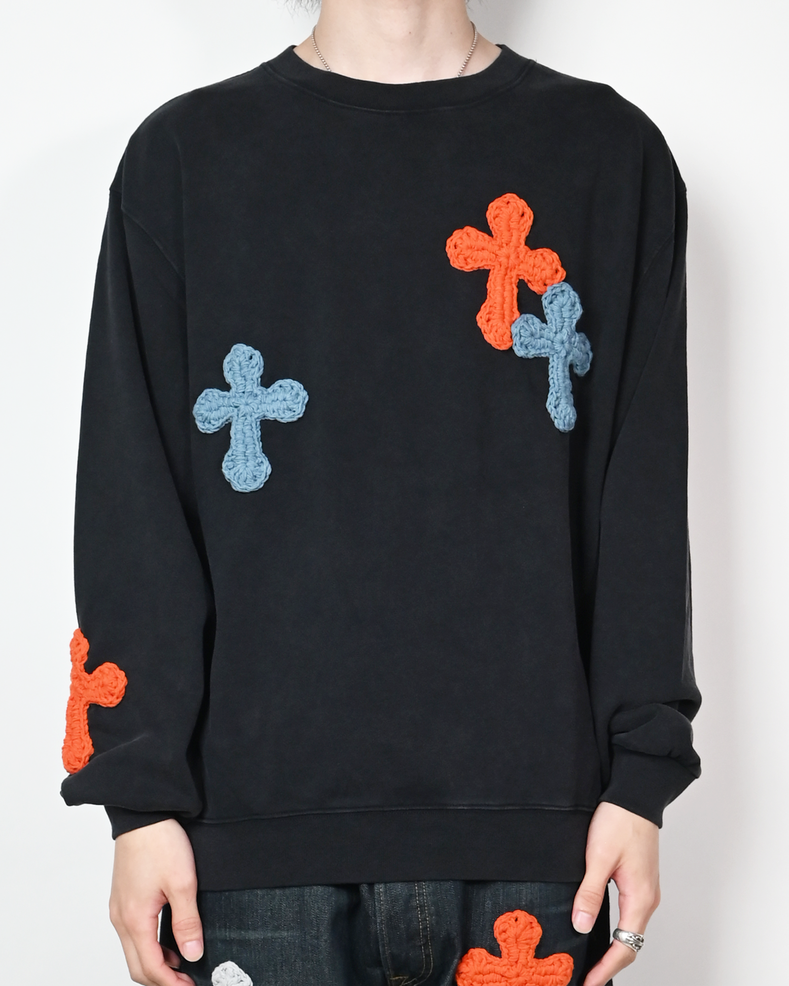 Y.A.R.N. SWEAT-3 (L) / BLACK