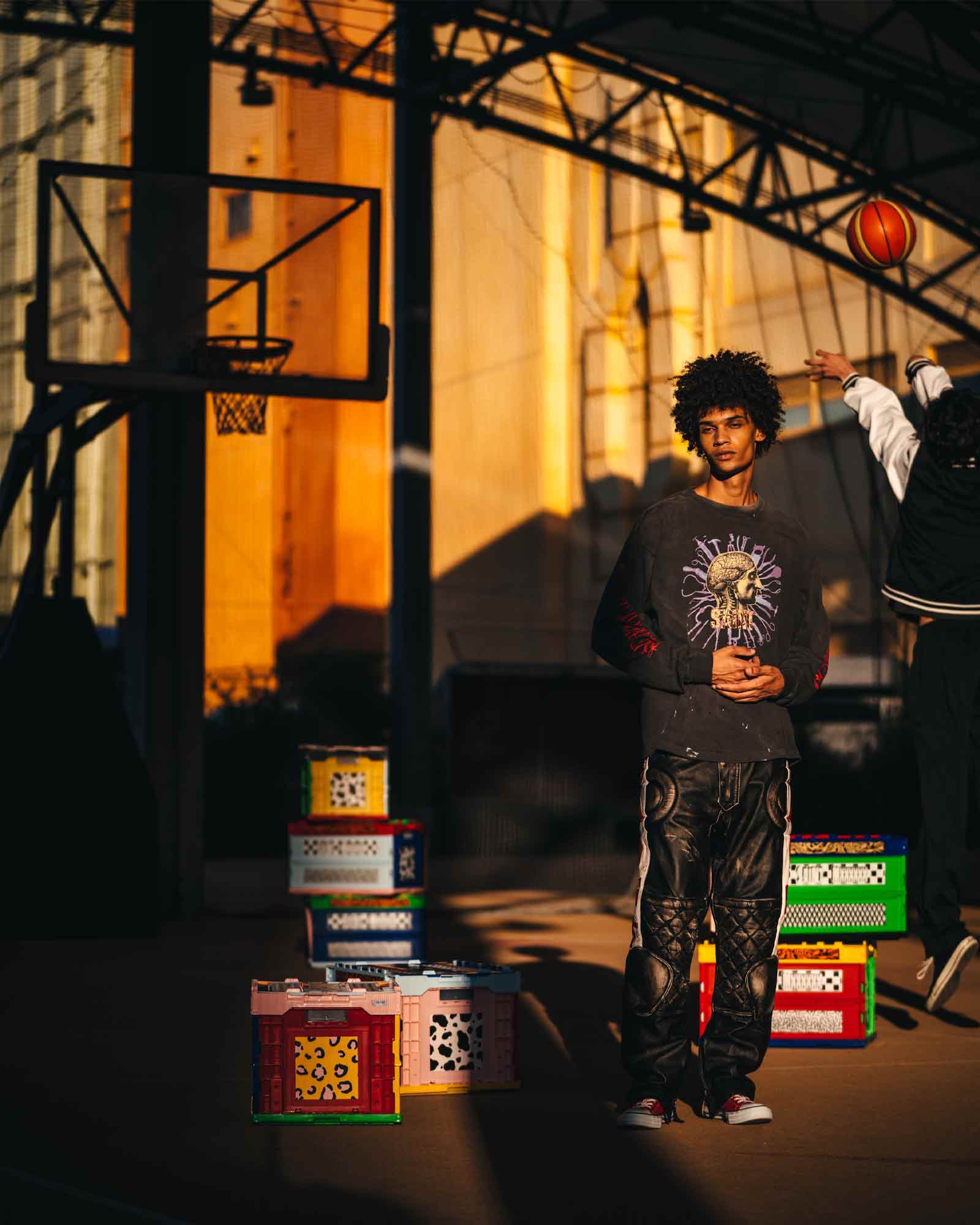 ©SAINT M××××××・セントマイケル - L/S Tシャツ LS T-SHIRT/HEAD / BLACK