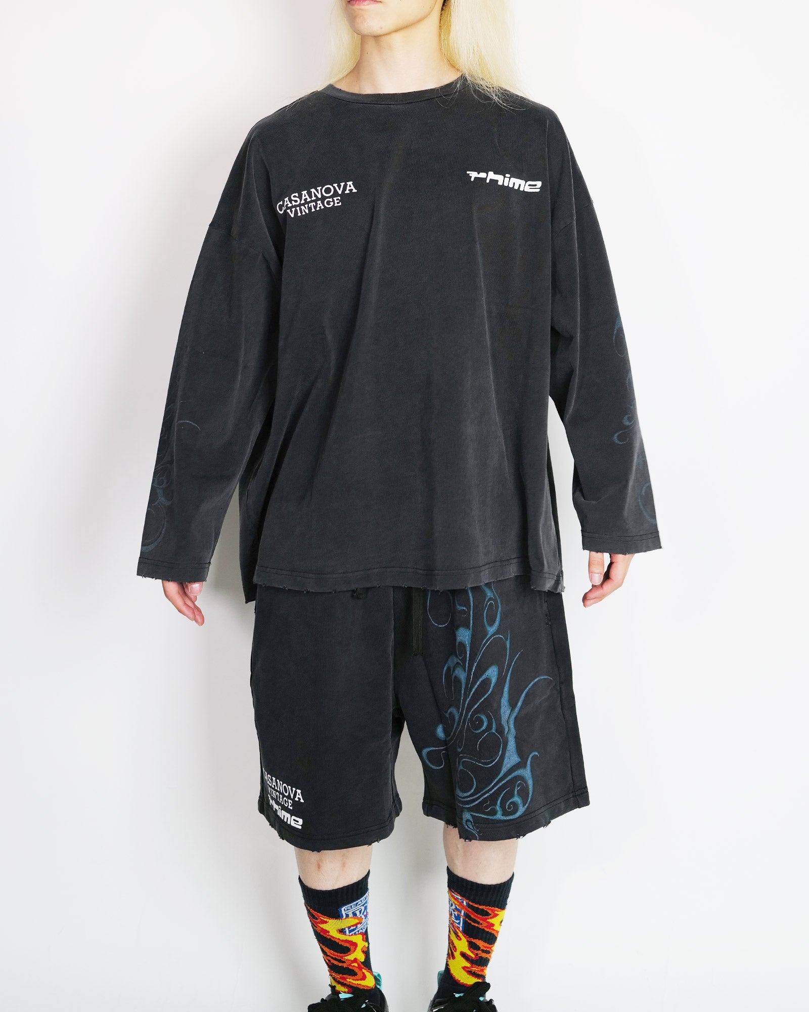 CASANOVA×RHIME・カサノバ×ライム -  CASANOVA×RHIME L/ST-SHIRTS / BLACK