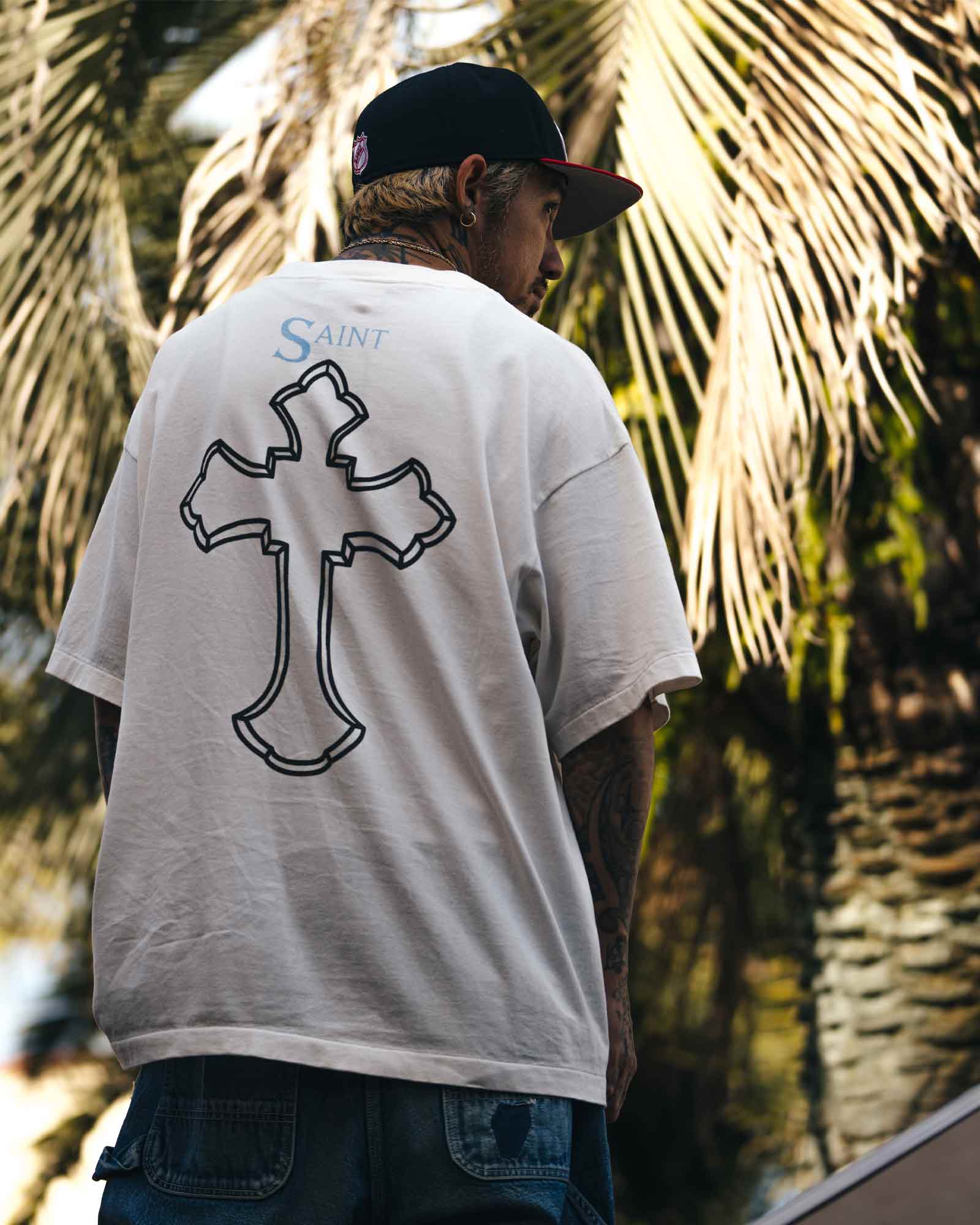 ©SAINT M××××××・セントマイケル - Tシャツ・カットソー 2PC_SS TEE / WHITE