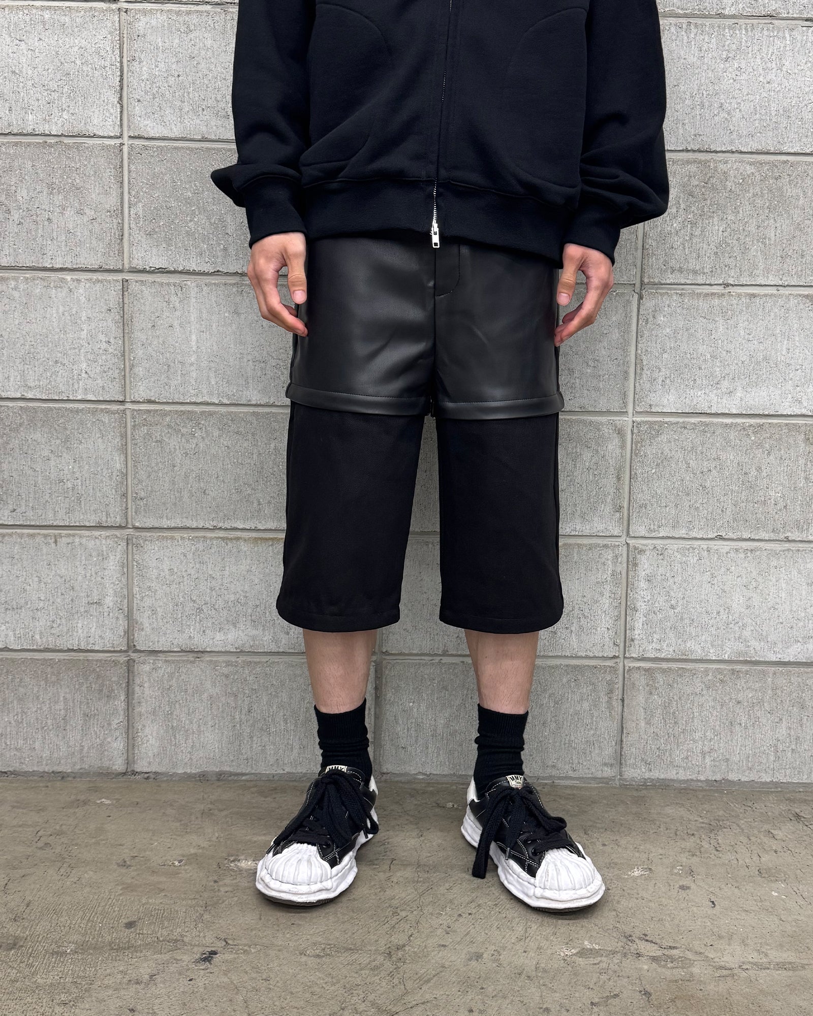 SHERMER × 3 WAY DENIM PANTS / BLACK