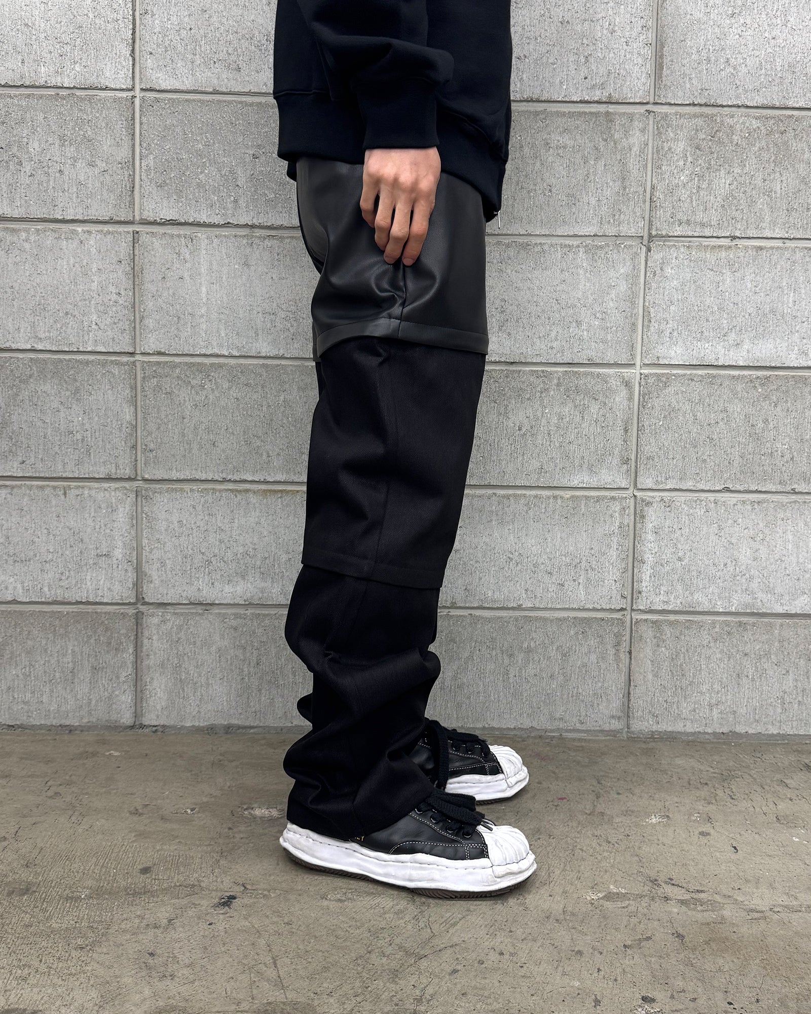 SHERMER × 3 WAY DENIM PANTS / BLACK