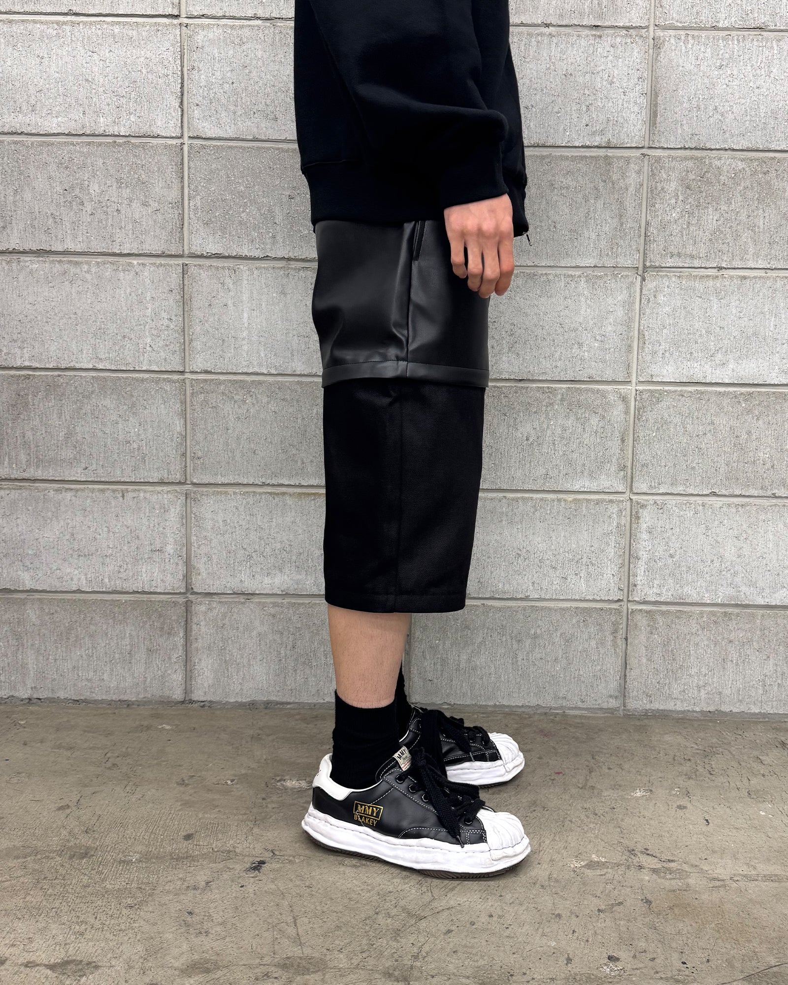 SHERMER × 3 WAY DENIM PANTS / BLACK