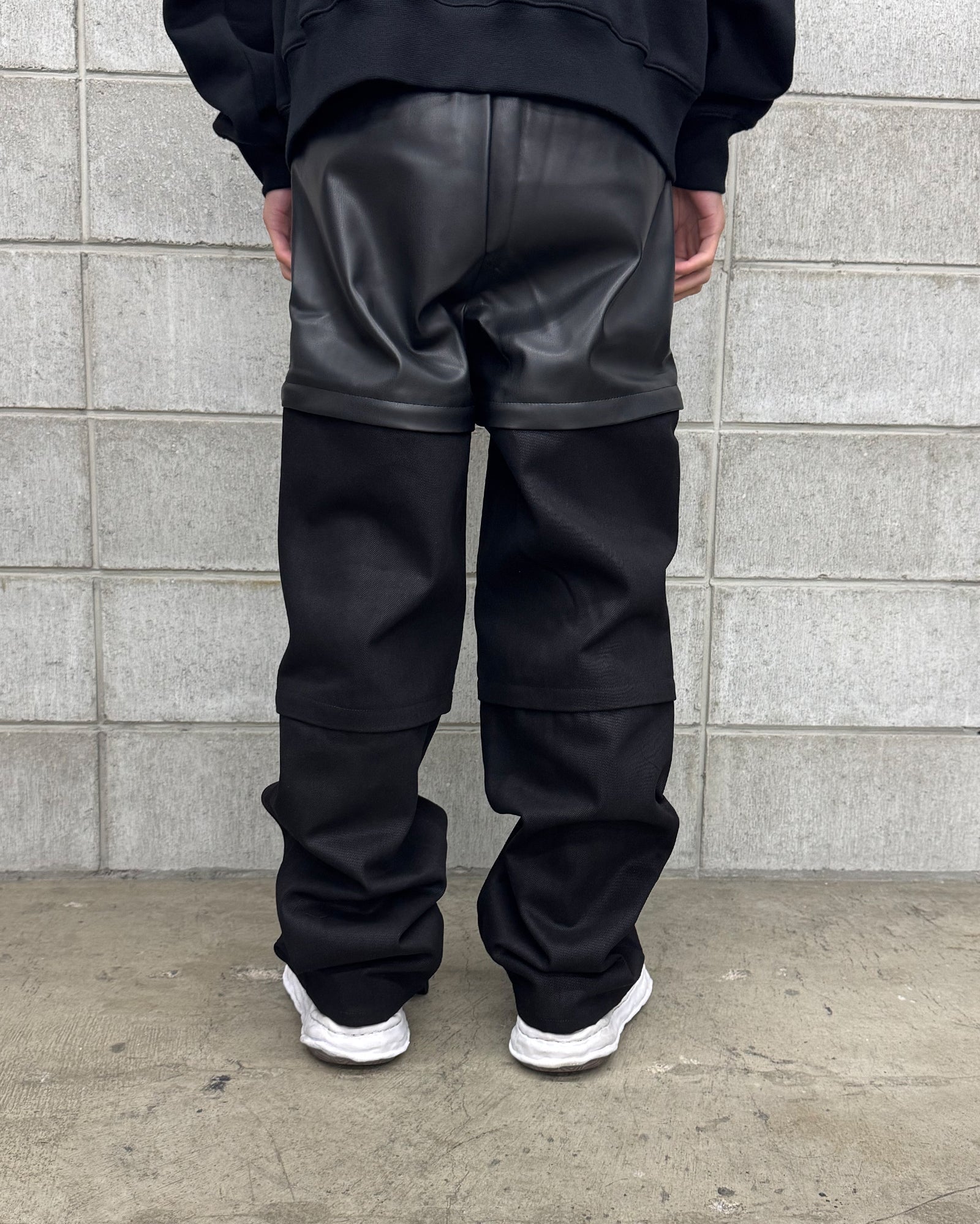 SHERMER × 3 WAY DENIM PANTS / BLACK