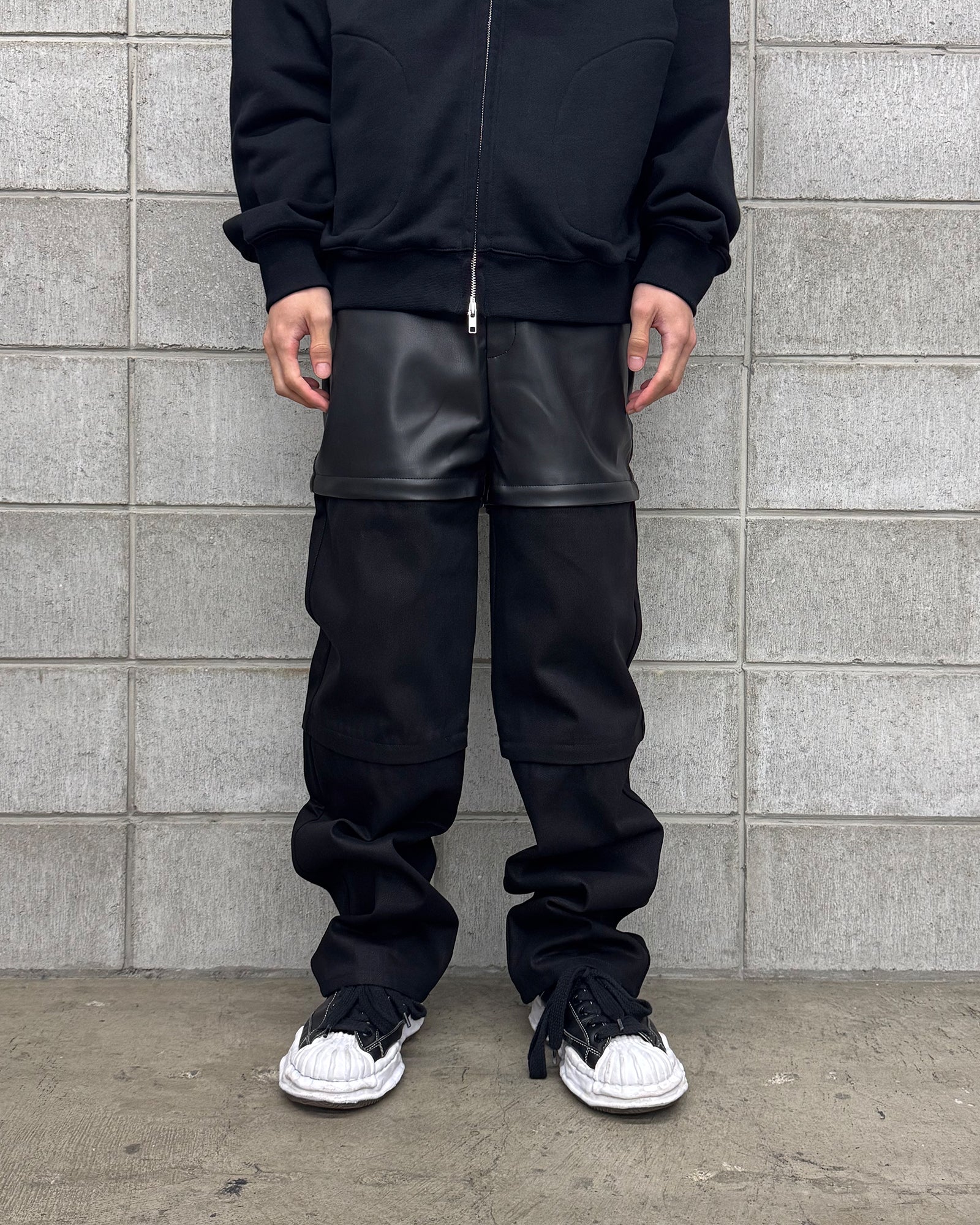 SHERMER × 3 WAY DENIM PANTS / BLACK