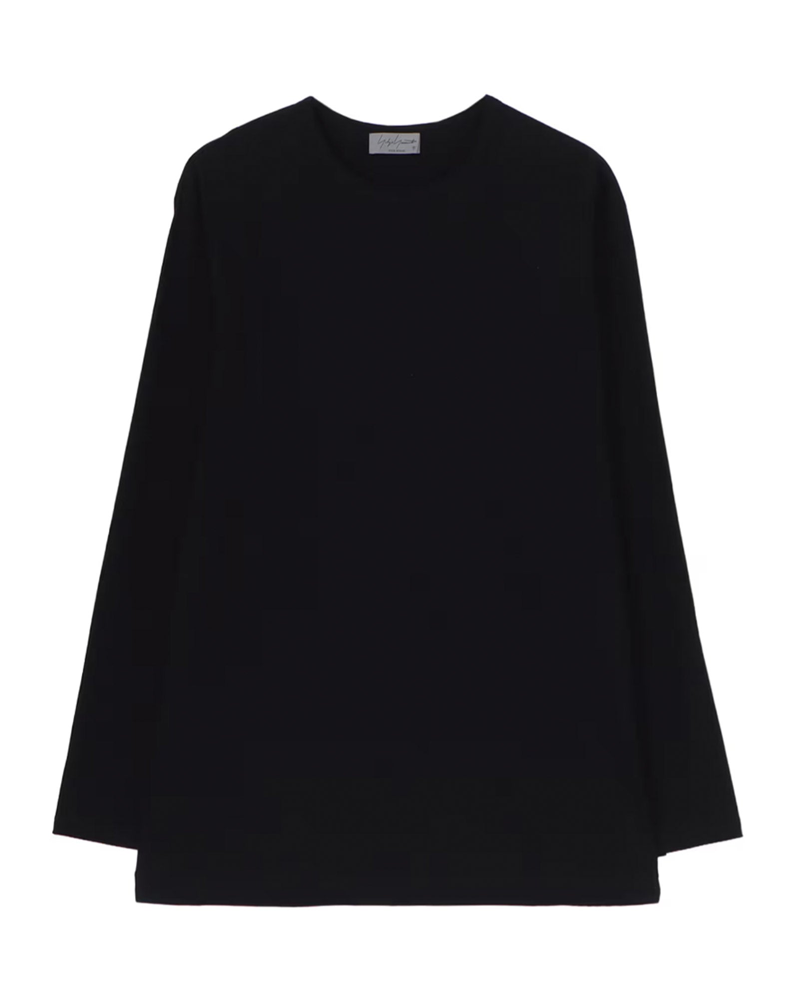 30/- ULTIMA PS ROUND NECK LONG SLV T / BLACK