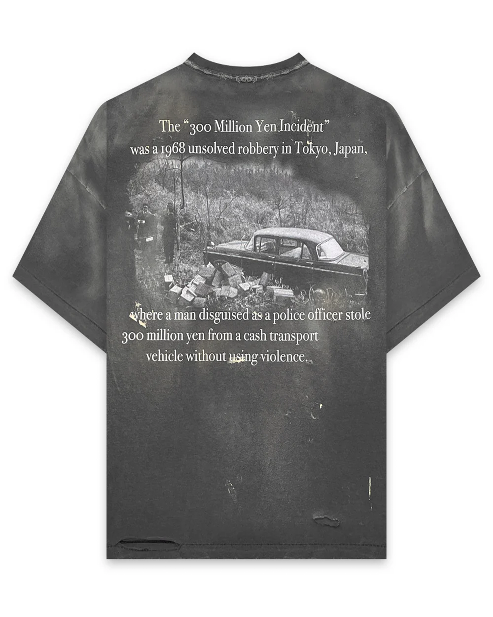 Rebelle de luxe・ルベルドゥリュクス -  "RDL S/S 300 MILLION YEN ROBBERY TEE" / BLACK