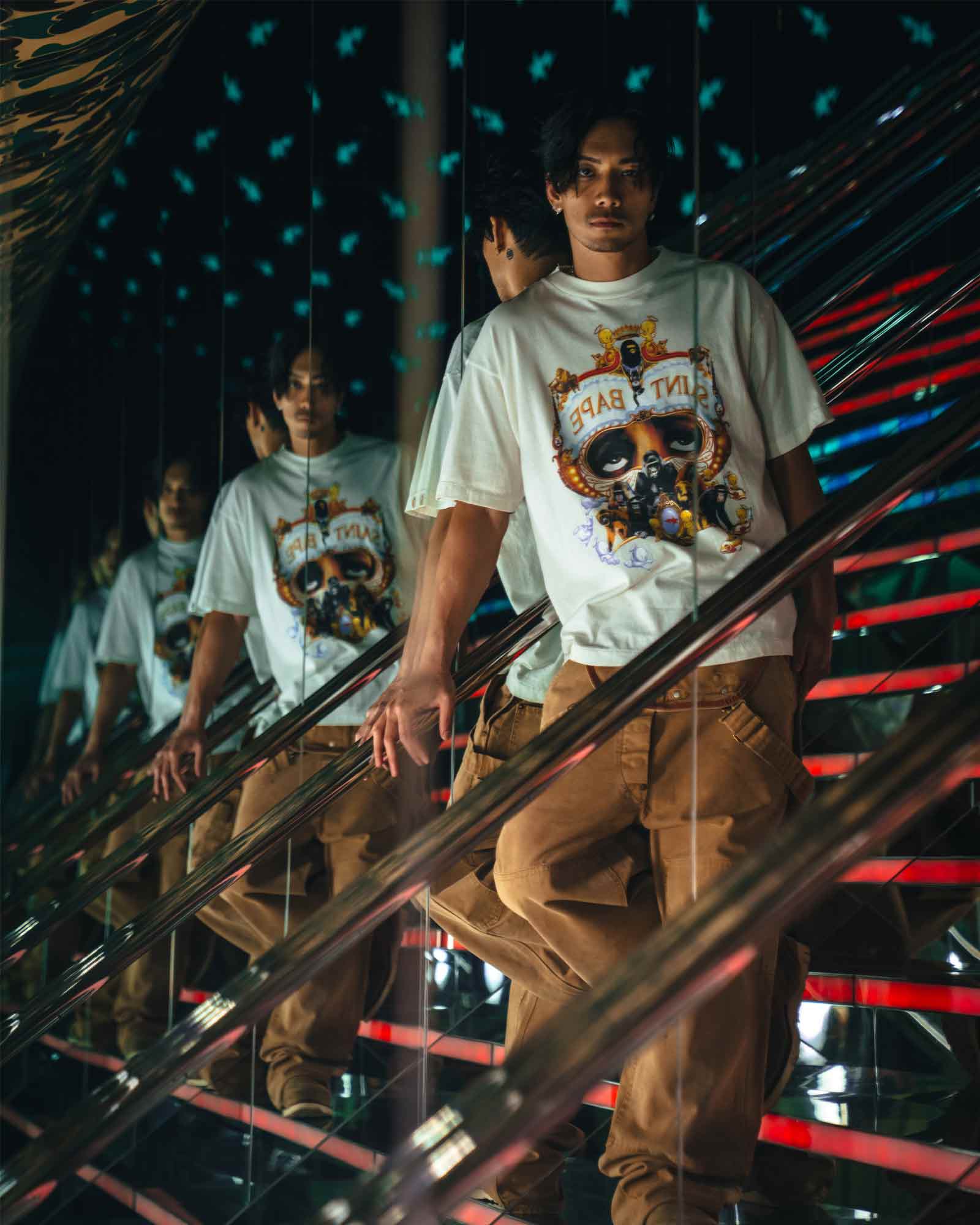 ©SAINT M××××××・セントマイケル - Tシャツ・カットソー BAPE_SS TEE/GENERATION / WHITE
