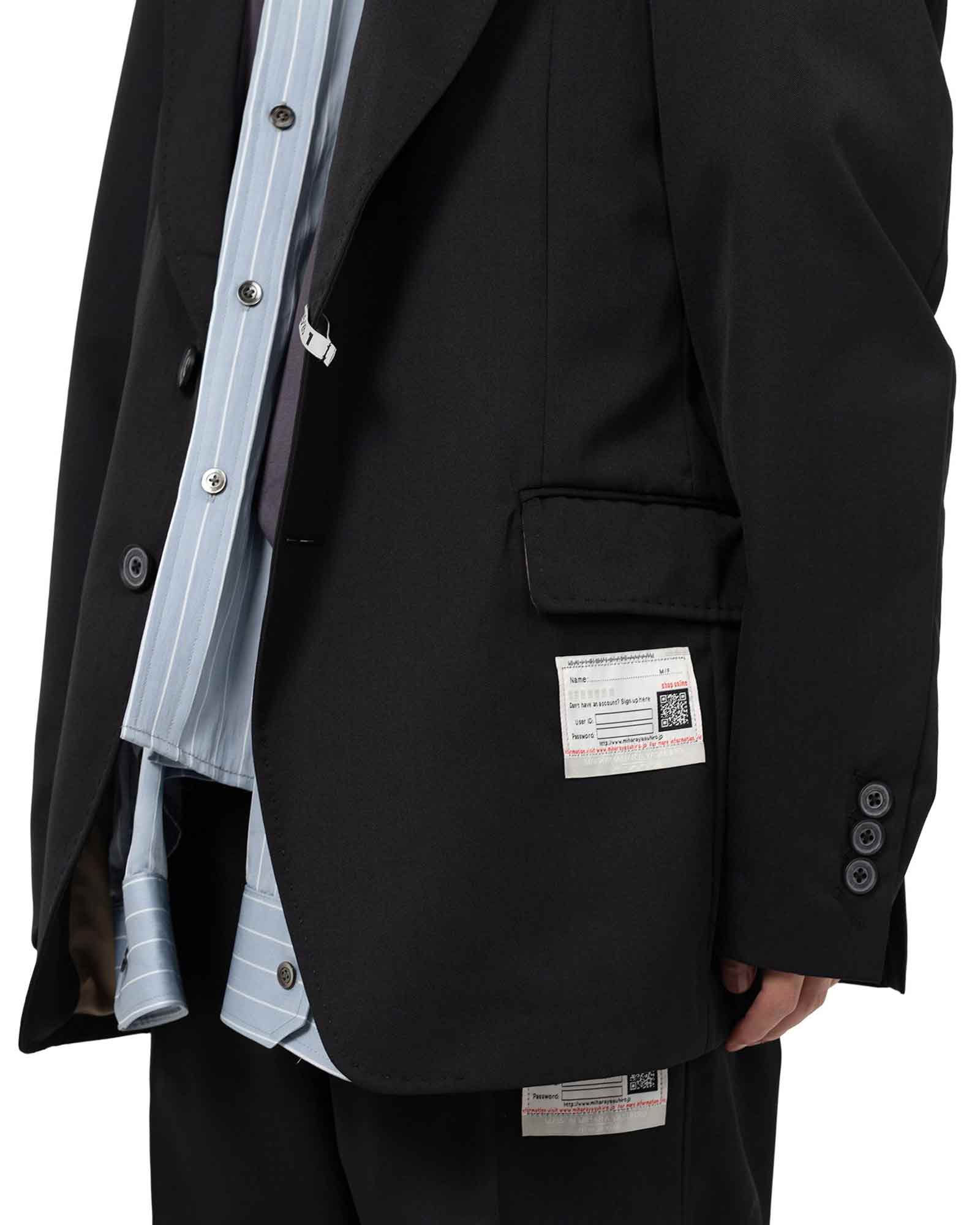 MIHARA YASUHIRO・Yasuhiro Mihara -  LAYERED BLAZER / BLACK