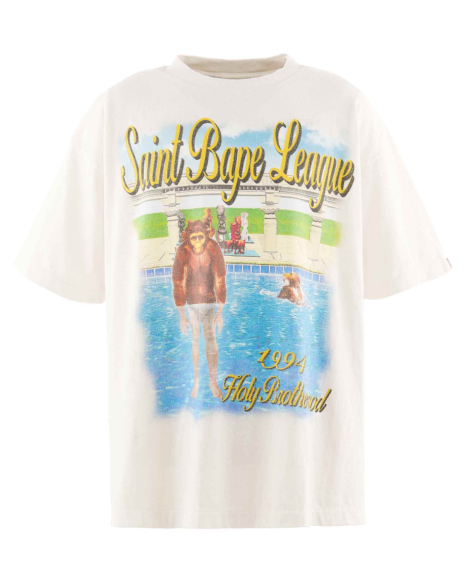 ©SAINT M××××××・セントマイケル - Tシャツ・カットソー BAPE_SS T-SHIRT/POOL / WHITE