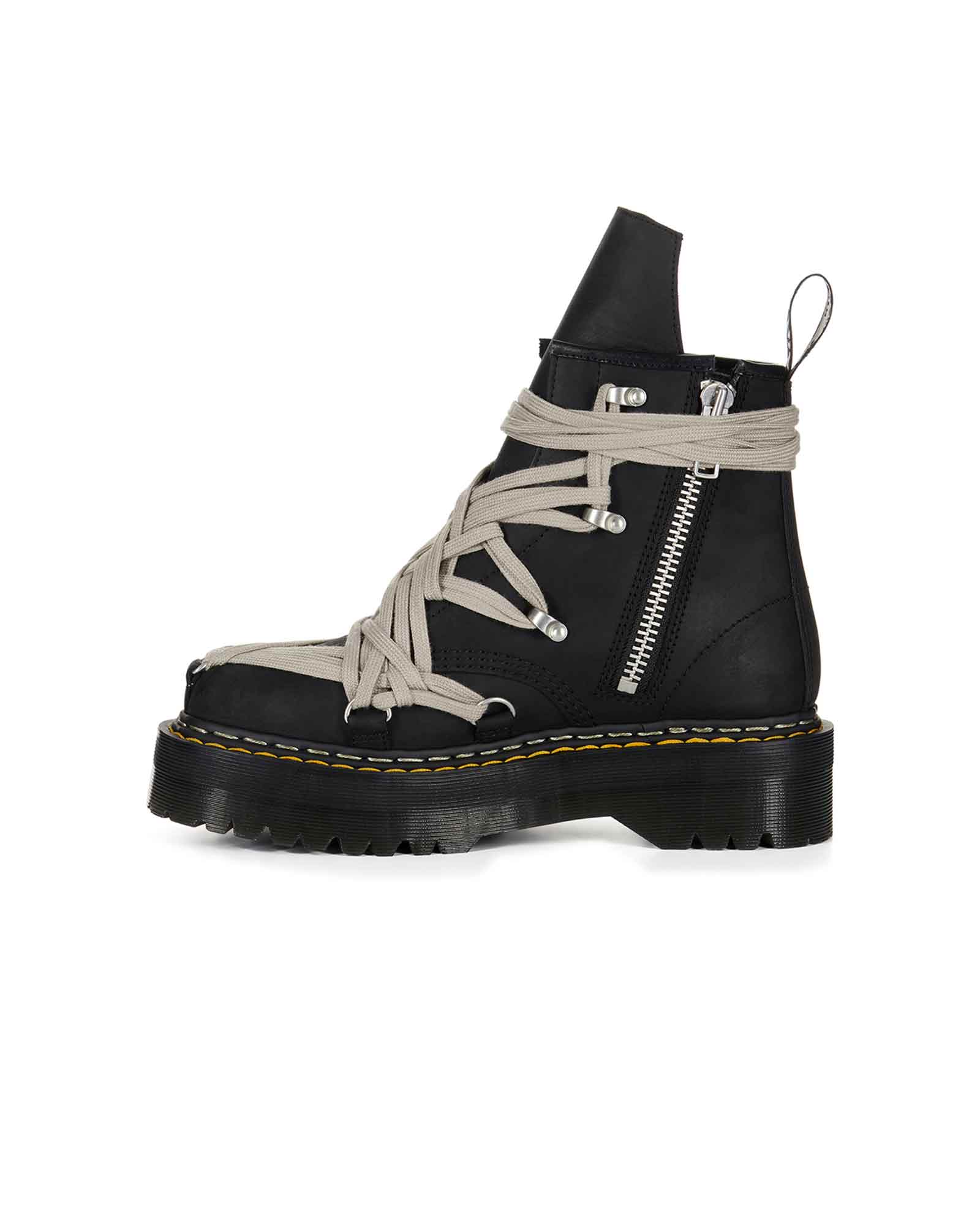 RICK OWENS・rick owens -  1460 QUAD SOLE MEGALACE® BOOT / BLACK