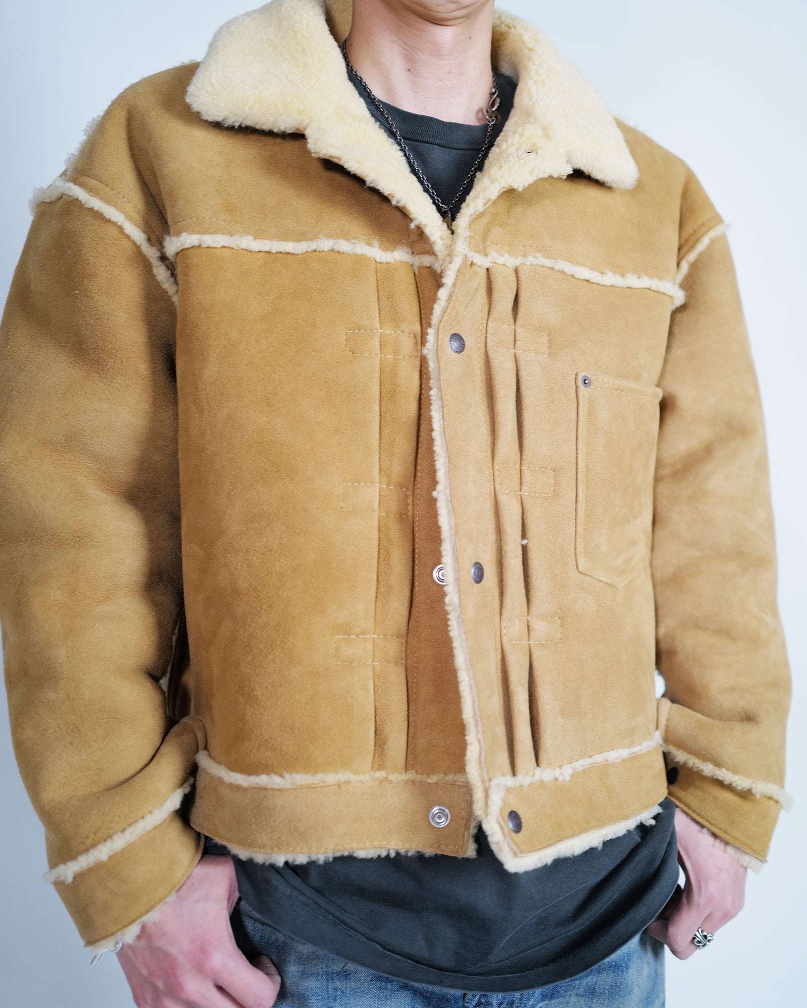 ©SAINT M××××××・saint michael -  BB_MOUTON JACKET/MOUTON / BEIGE