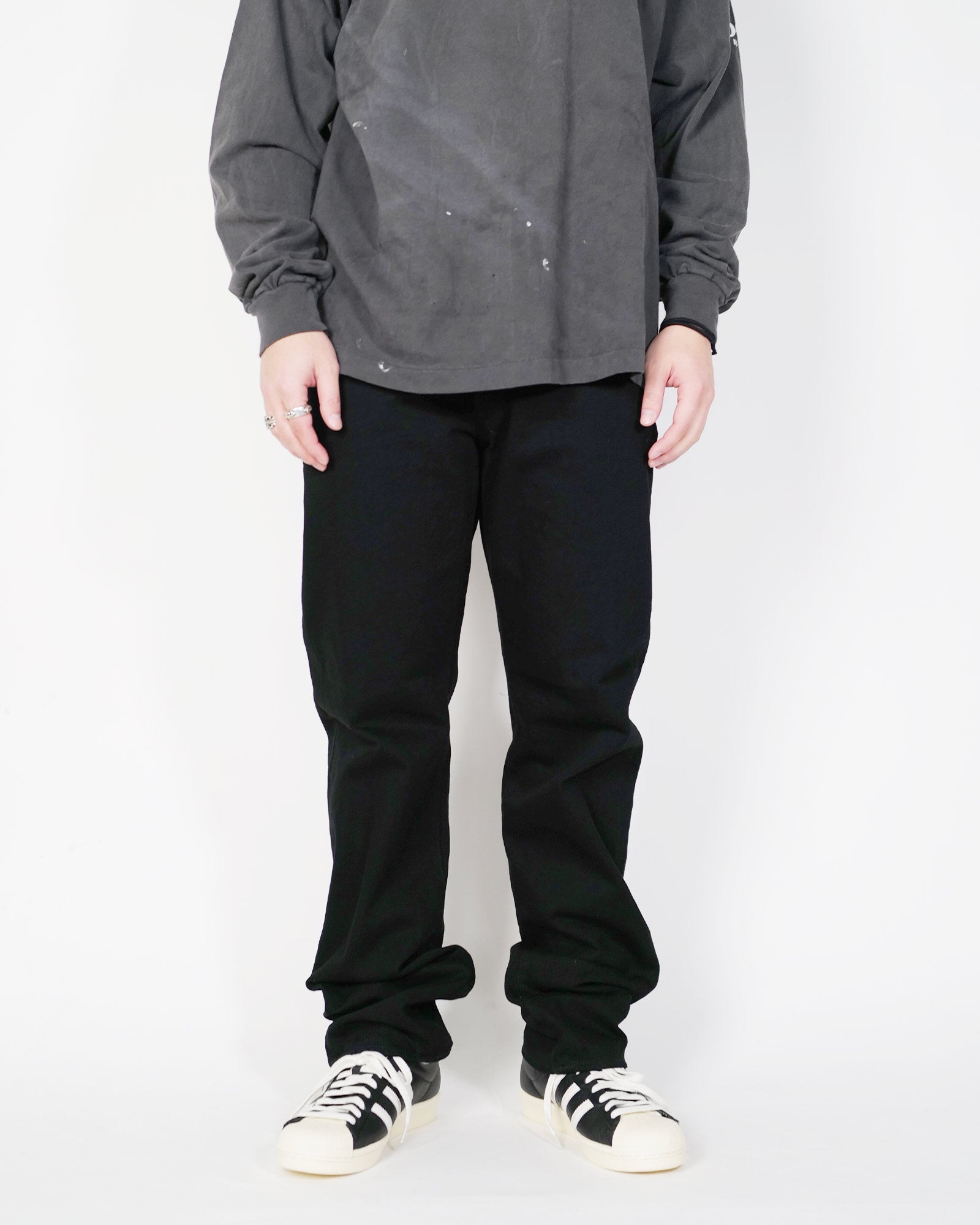 ©SAINT M××××××・セントマイケル - デニムパンツ BLACK DENIM PANTS/STRAIGHT / BLACK