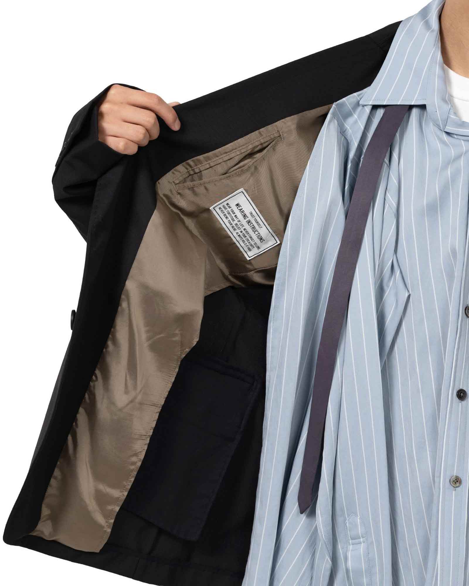 MIHARA YASUHIRO・Yasuhiro Mihara -  LAYERED BLAZER / BLACK