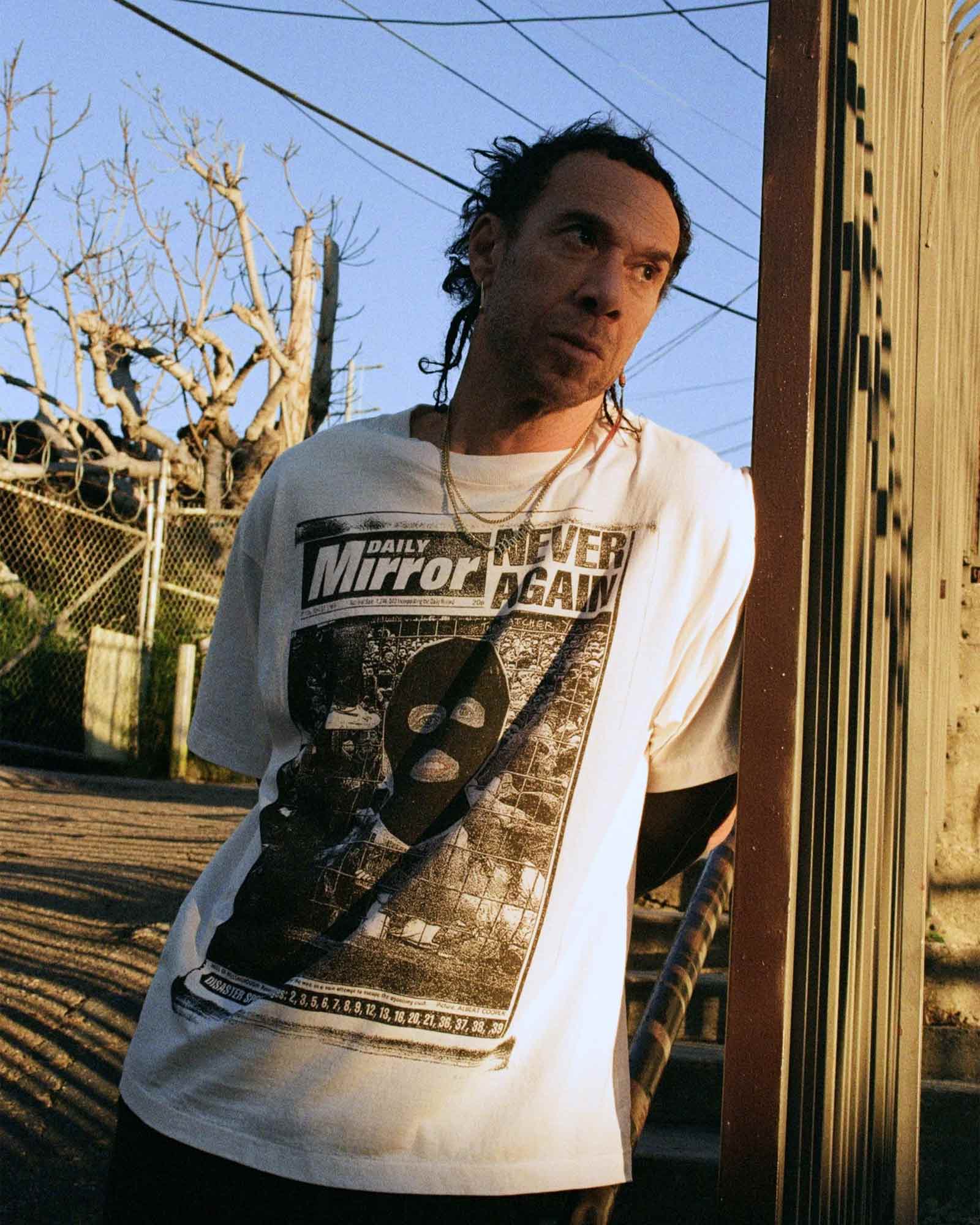 ©SAINT M××××××・セントマイケル - Tシャツ・カットソー JR_SS T-SHIRT/MASK / WHITE