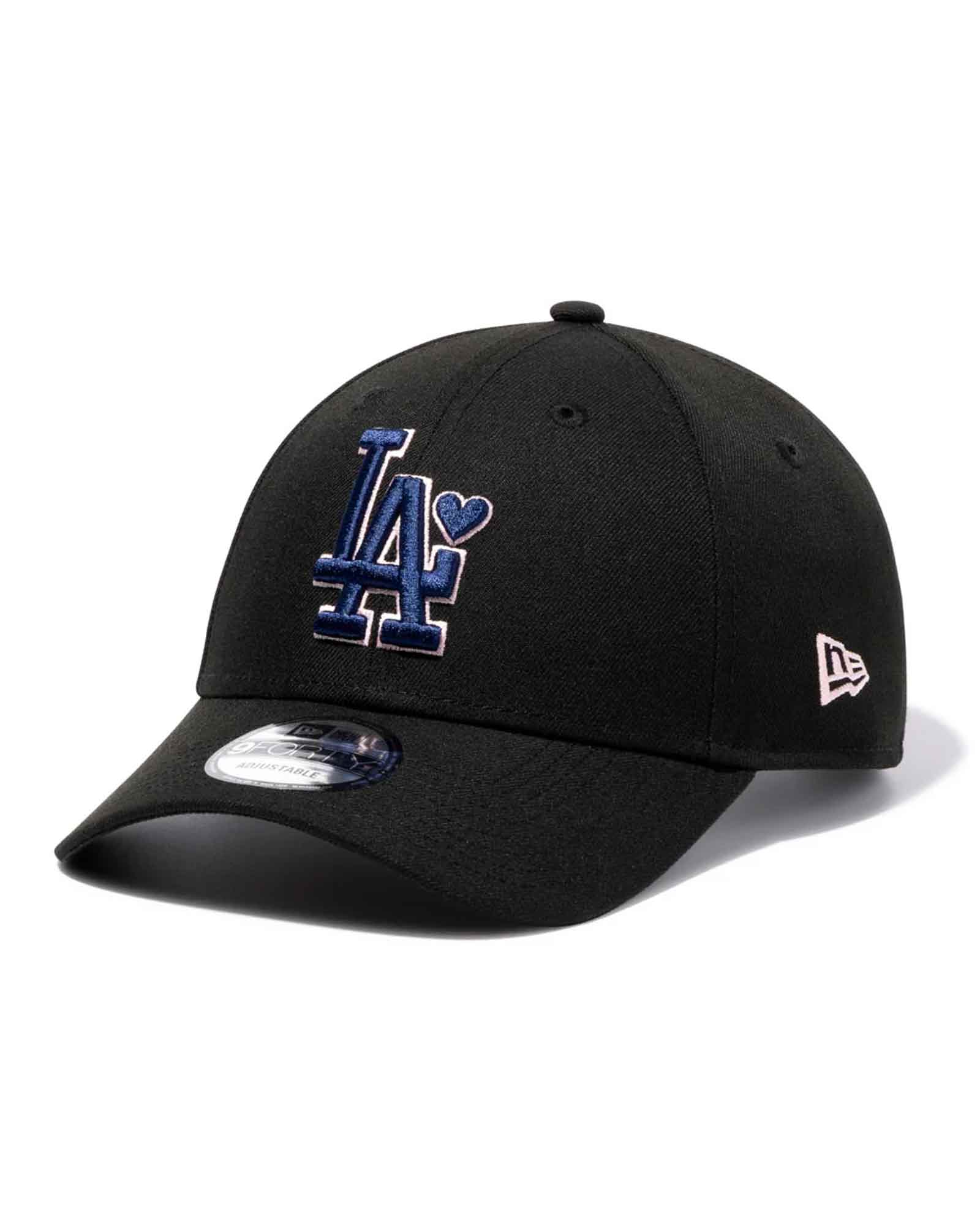 BASICKS・ベイシックス - キャップ 9FORTY TM LOS ANGELES DODGERS CAP / BLACK×NAVY×PINK