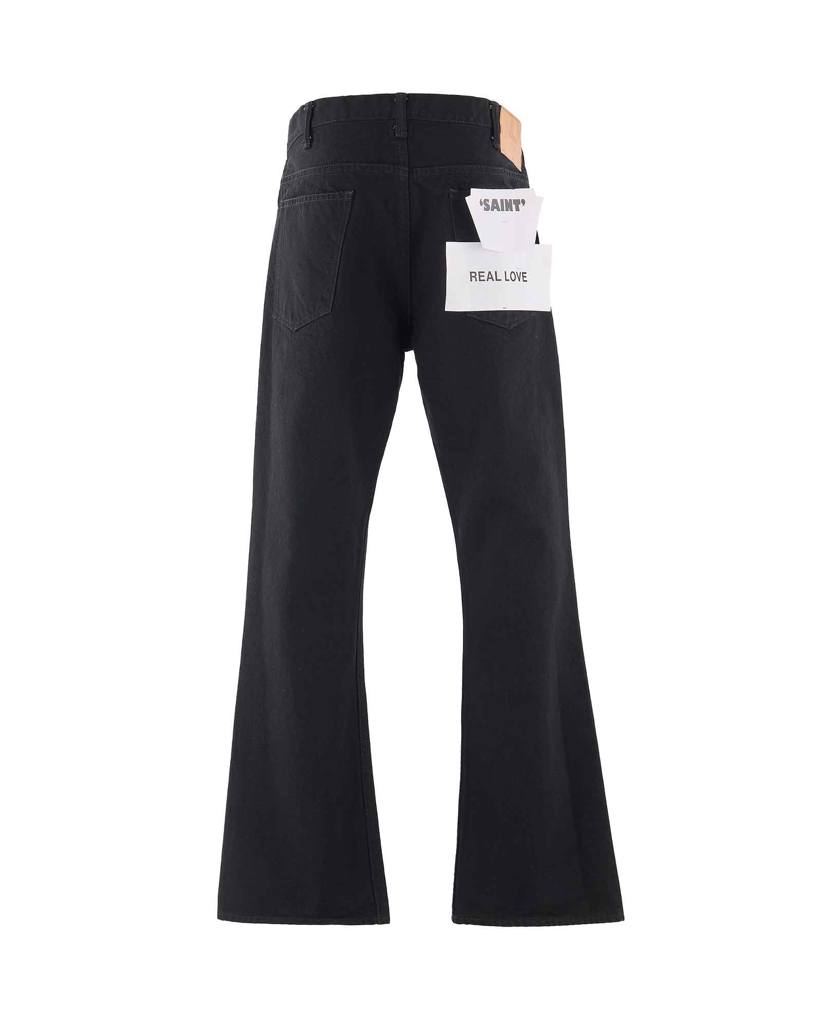 ©SAINT M××××××・セントマイケル - デニムパンツ BLACK DENIM PANTS/FLARE / BLACK