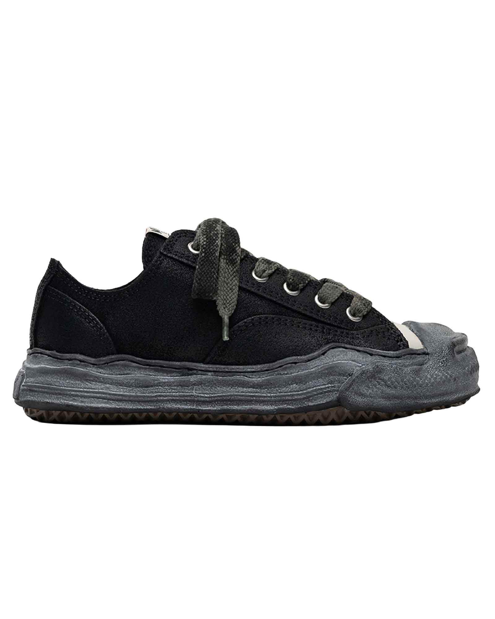 MIHARA YASUHIRO・ミハラヤスヒロ - ローカットスニーカー HANK WAXED SUEDE LOW-TOP SNEAKERS / BLK/BLK