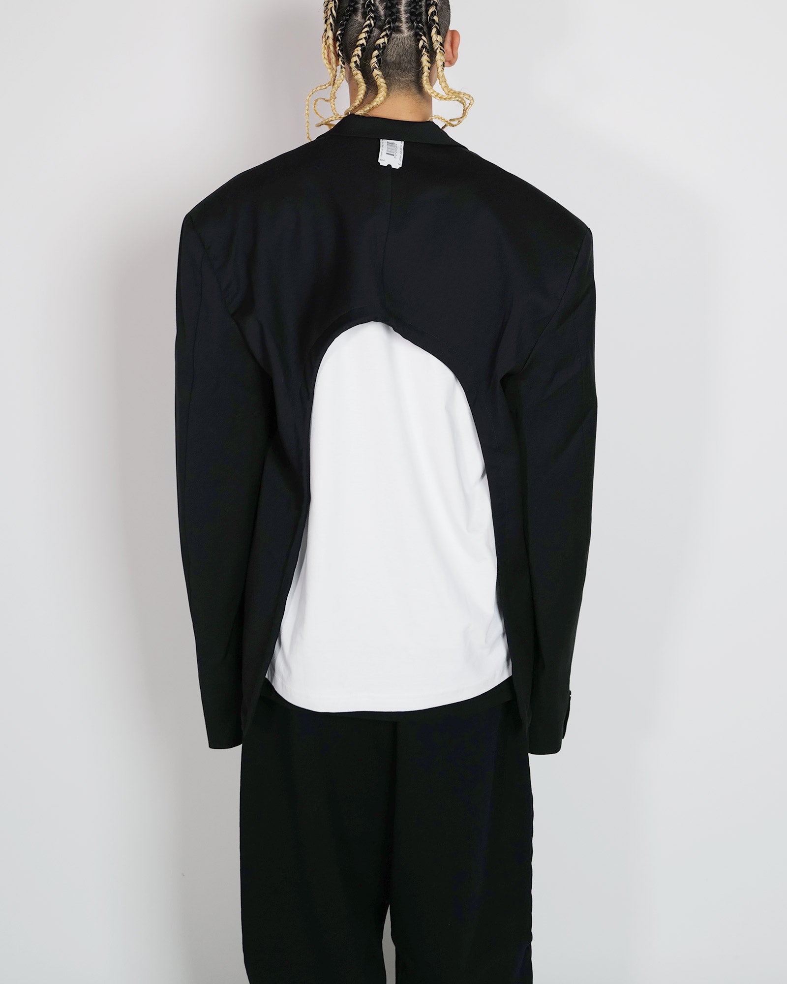 PROTOTYPES・プロトタイプス - ジャケット OPEN BACK TAILORED JACKET / BLACK