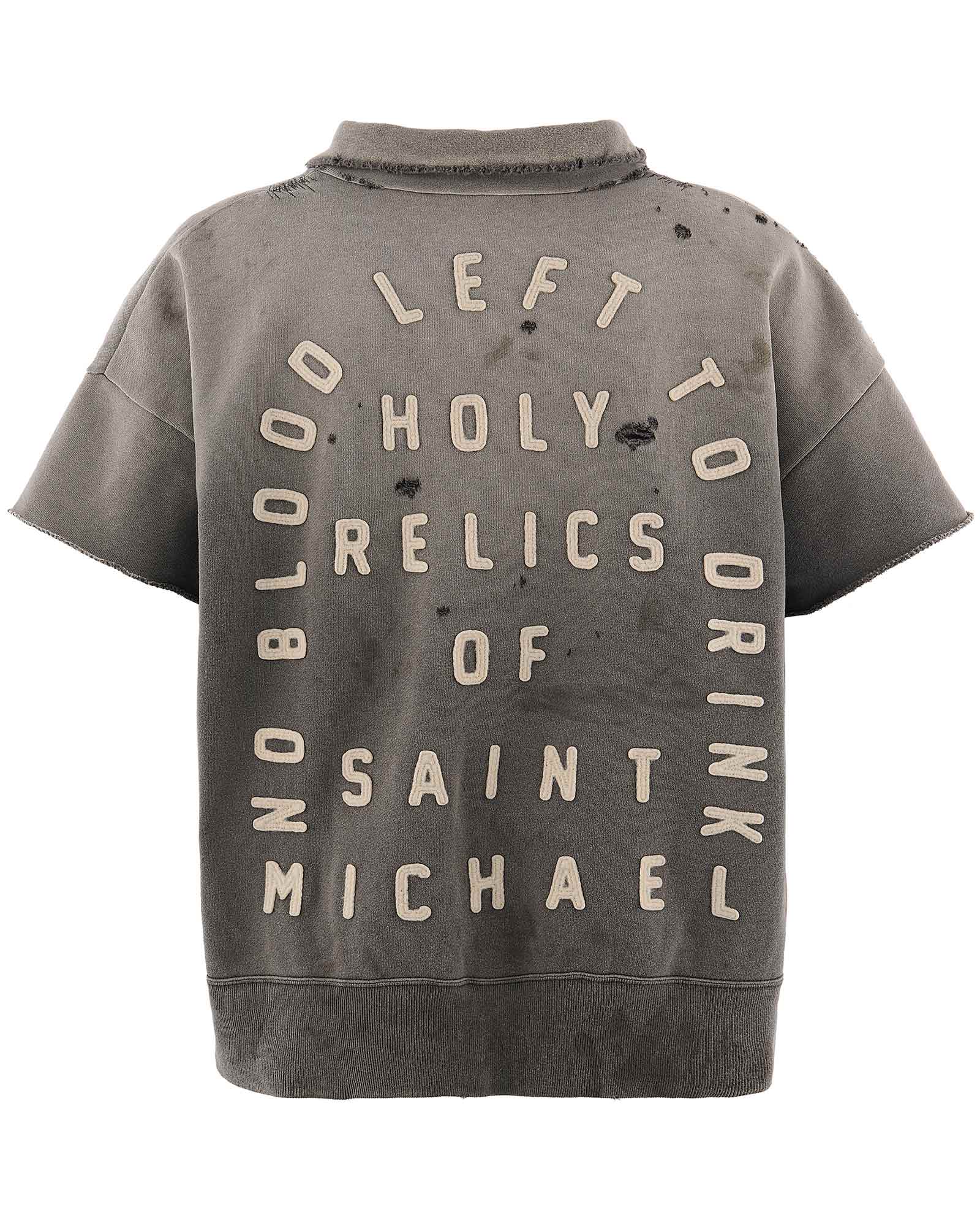 ©SAINT M××××××・セントマイケル - スウェット SS HALF ZIP SWEAT/SAINT / CHARCOAL