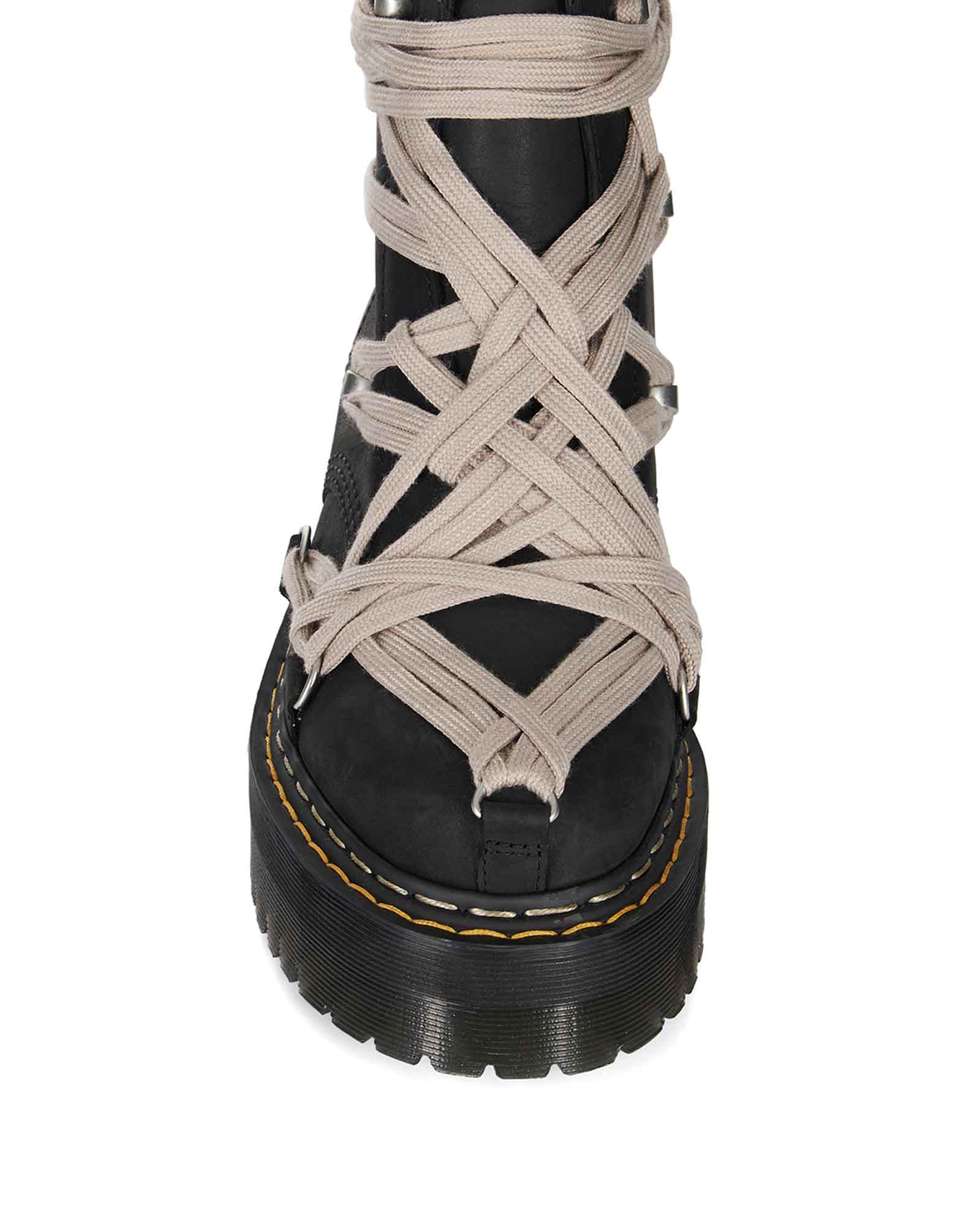 RICK OWENS・rick owens -  1460 QUAD SOLE MEGALACE® BOOT / BLACK