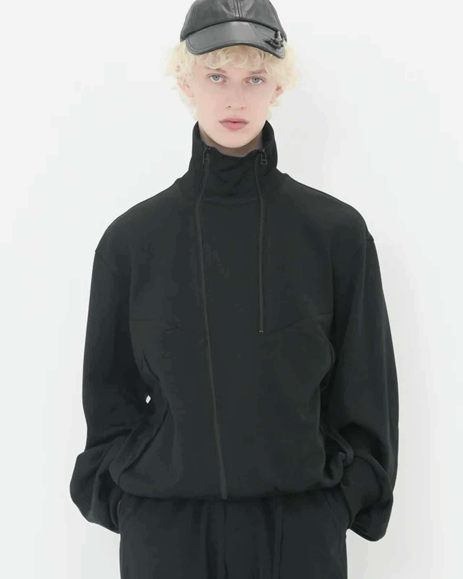 Tamme・Tam -  JERSEY TRACK BLOUSON / BLACK