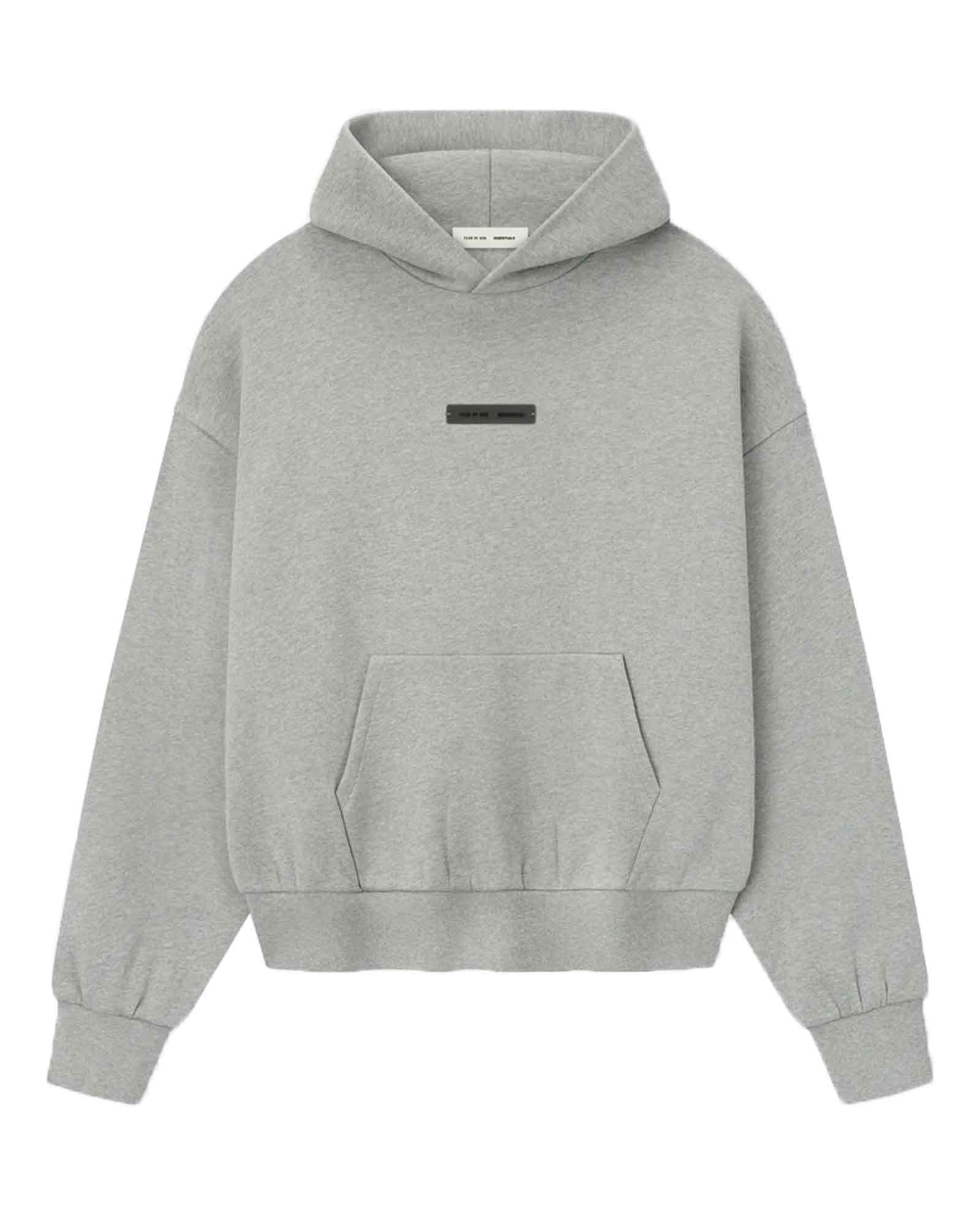 CLASSIC FIT FLEECE HOODIE  / CONCRETE HEATHER