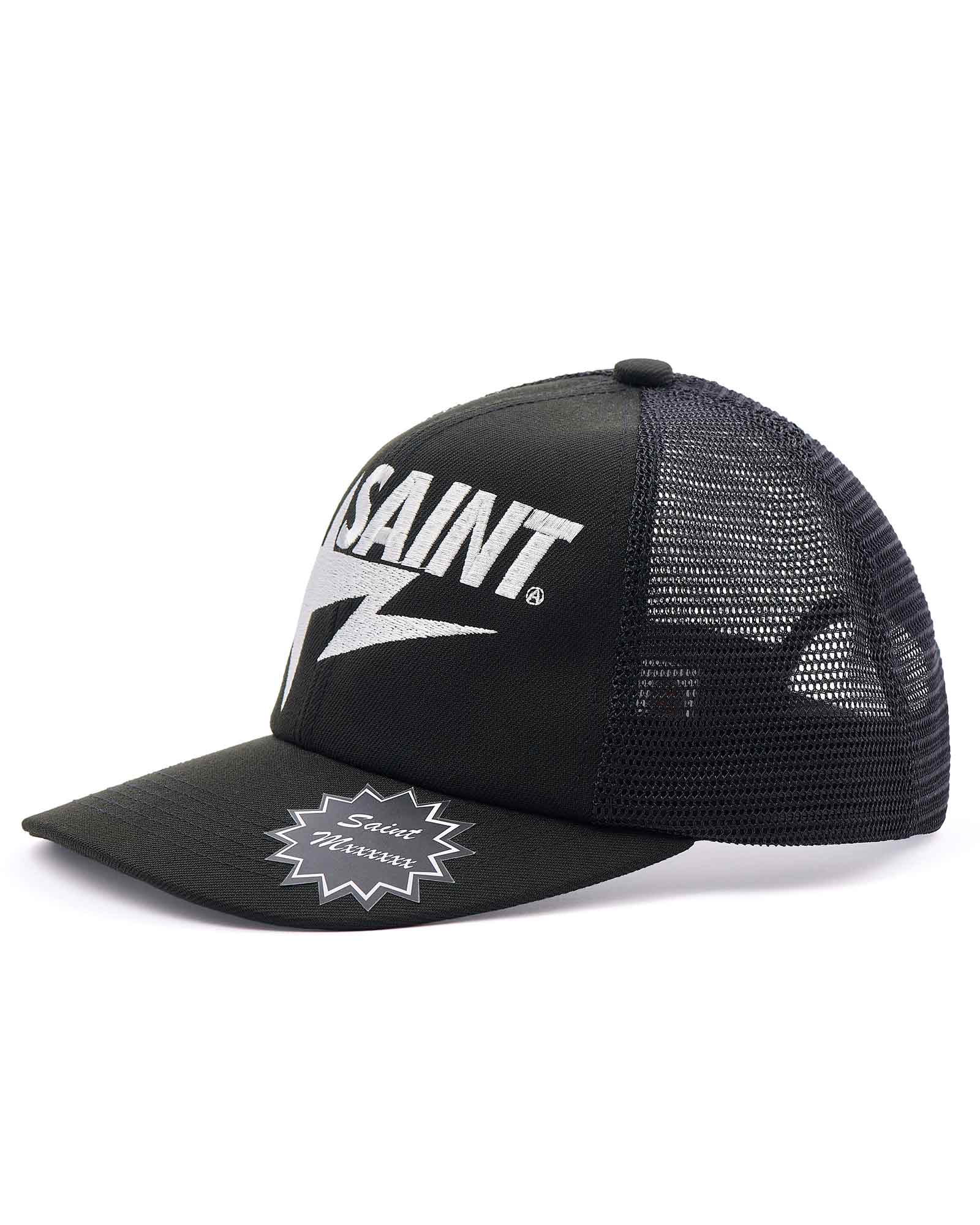 ©SAINT M××××××・セントマイケル - キャップ BAPE_MESH CAP / BLACK