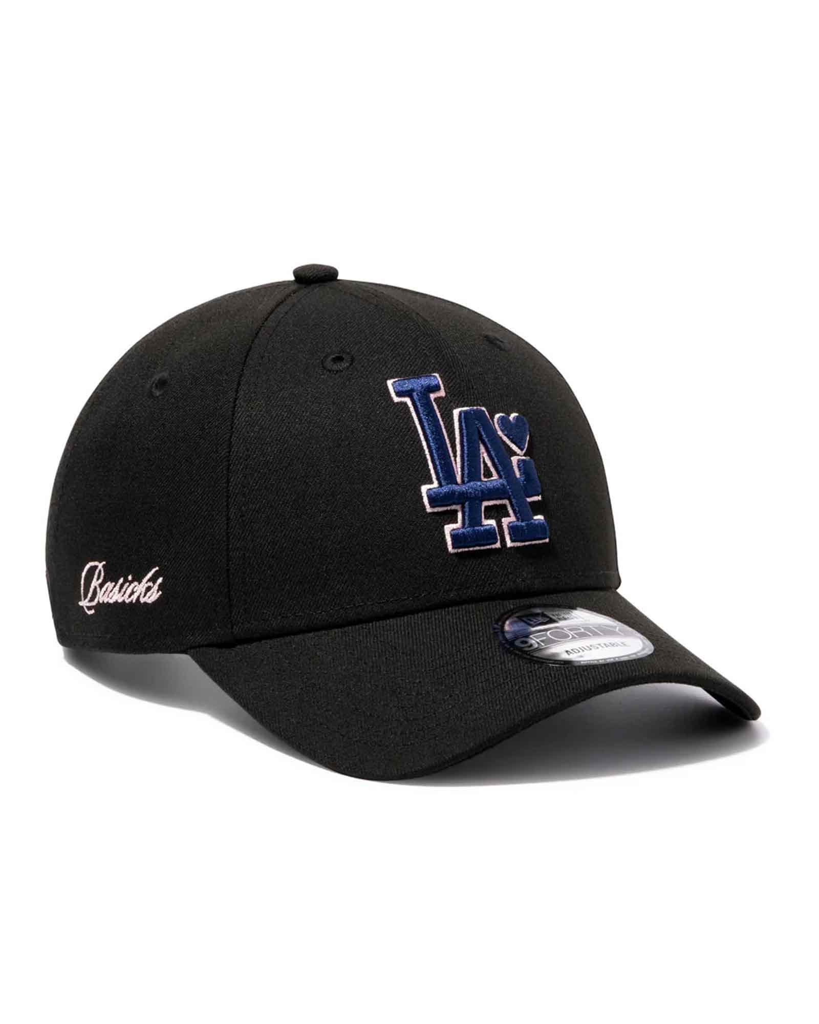 BASICKS・ベイシックス - キャップ 9FORTY TM LOS ANGELES DODGERS CAP / BLACK×NAVY×PINK