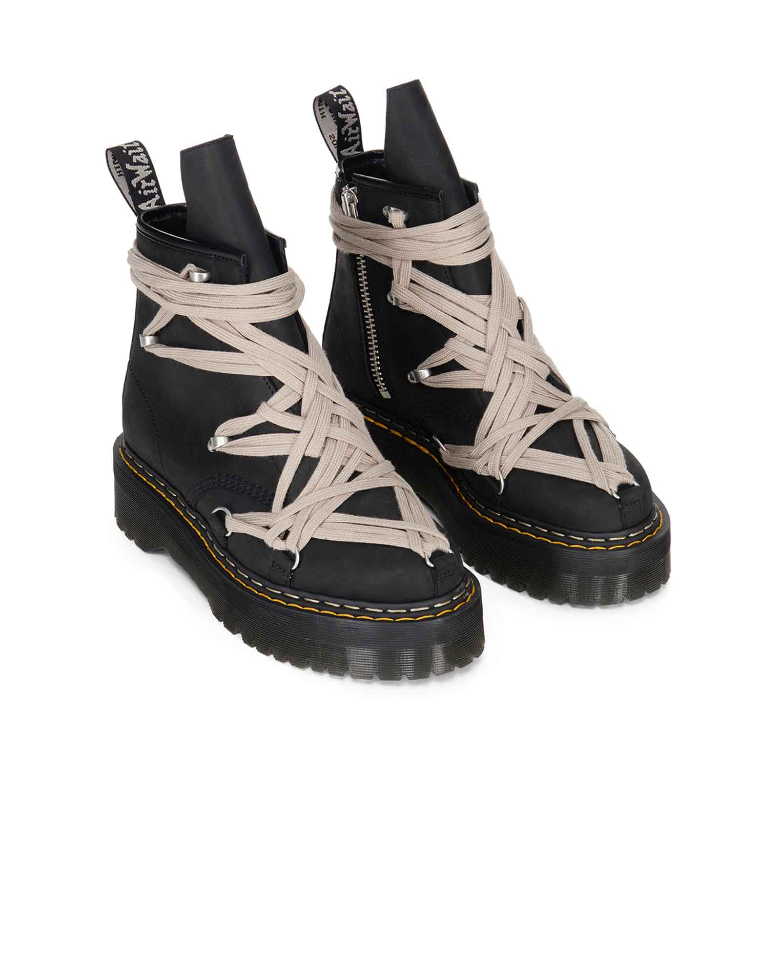 RICK OWENS・rick owens -  1460 QUAD SOLE MEGALACE® BOOT / BLACK