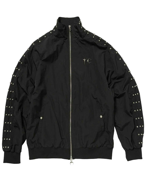 THUG CLUB(サグクラブ)「 TRIPLE LINE STUD TRACK JACKET / BLACK THUG CLUB(サグクラブ)「 TRIPLE LINE STUD TRACK JACKET / BLACK