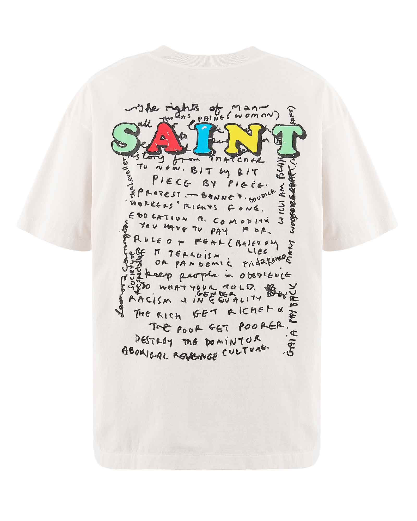 ©SAINT M××××××・セントマイケル - Tシャツ・カットソー JR_SS T-SHIRT/MASK / WHITE