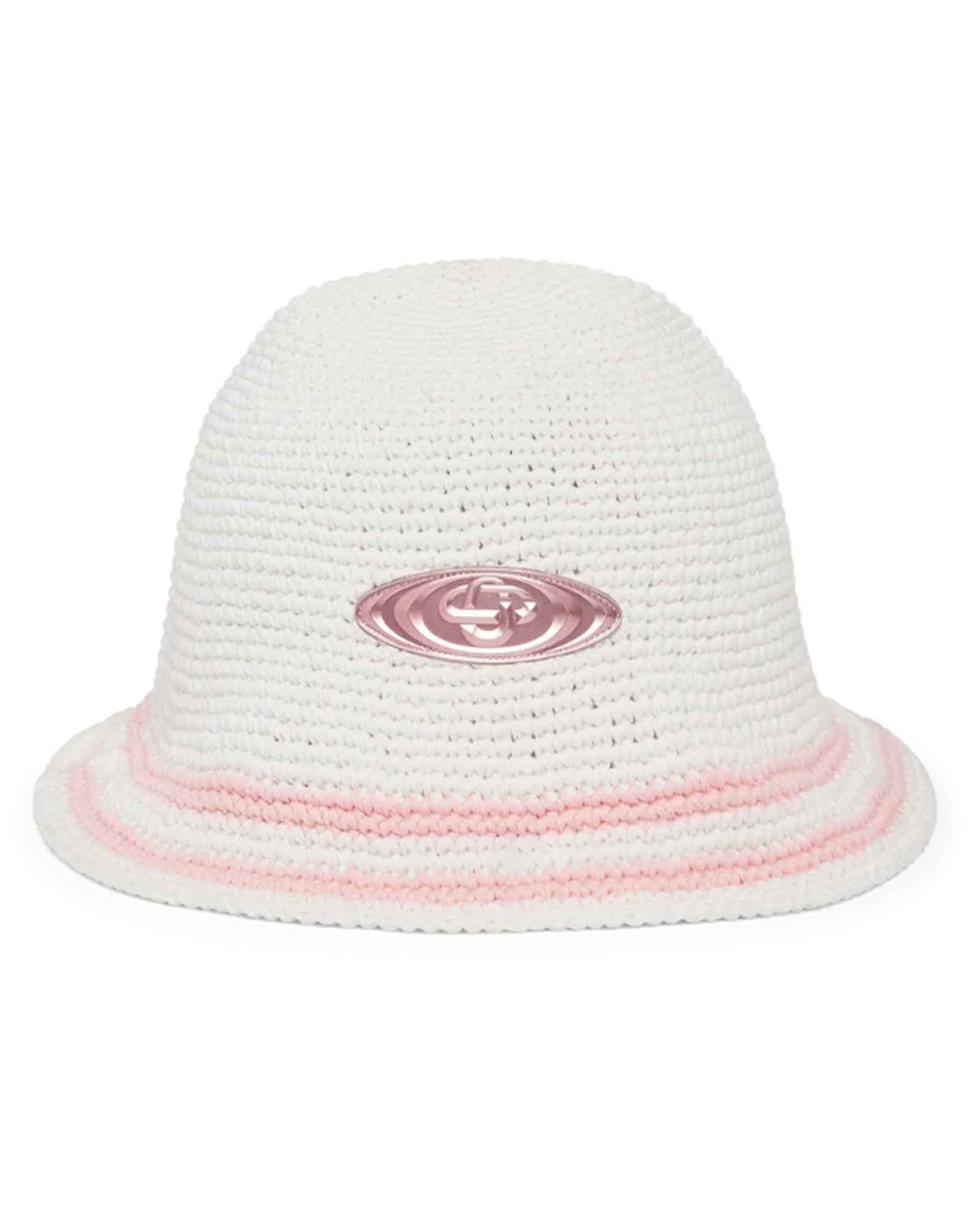 BOURGEOISE GIRL CROCHET HAT / PINK