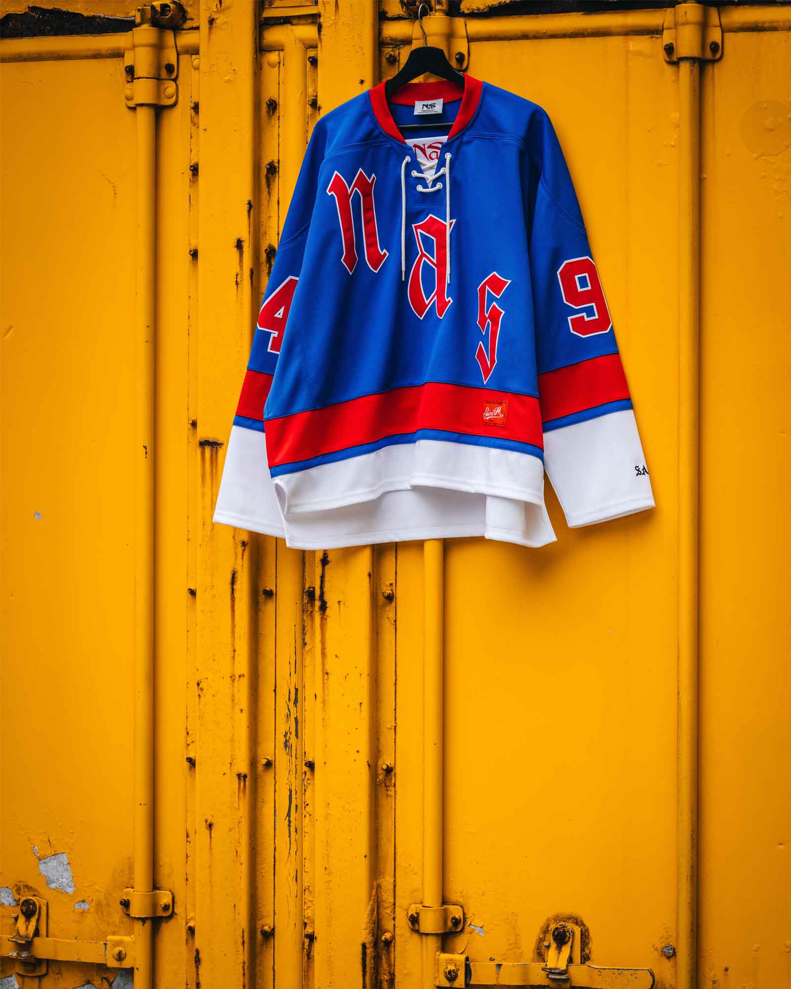 ©SAINT M××××××・セントマイケル - シャツ NAS_GAME SHIRT / BLUE