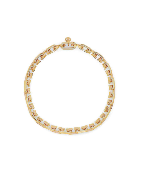 CASABLANCA (カサブランカ) SS26 ENAMEL C LINK BRACELET / WHITE