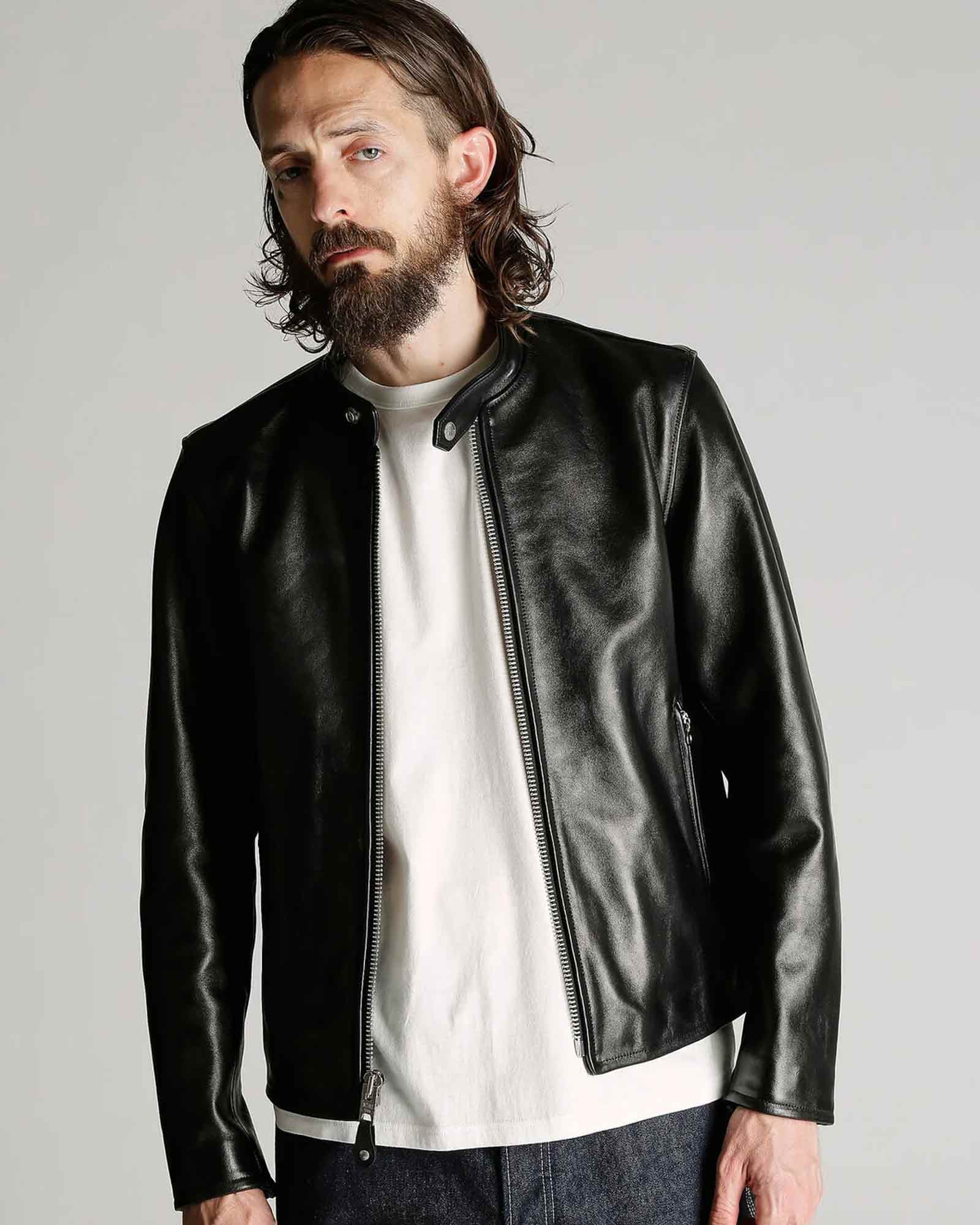 Schott・ショット - レザージャケット 70’S SINGLE RIDERS JACKET / BLACK