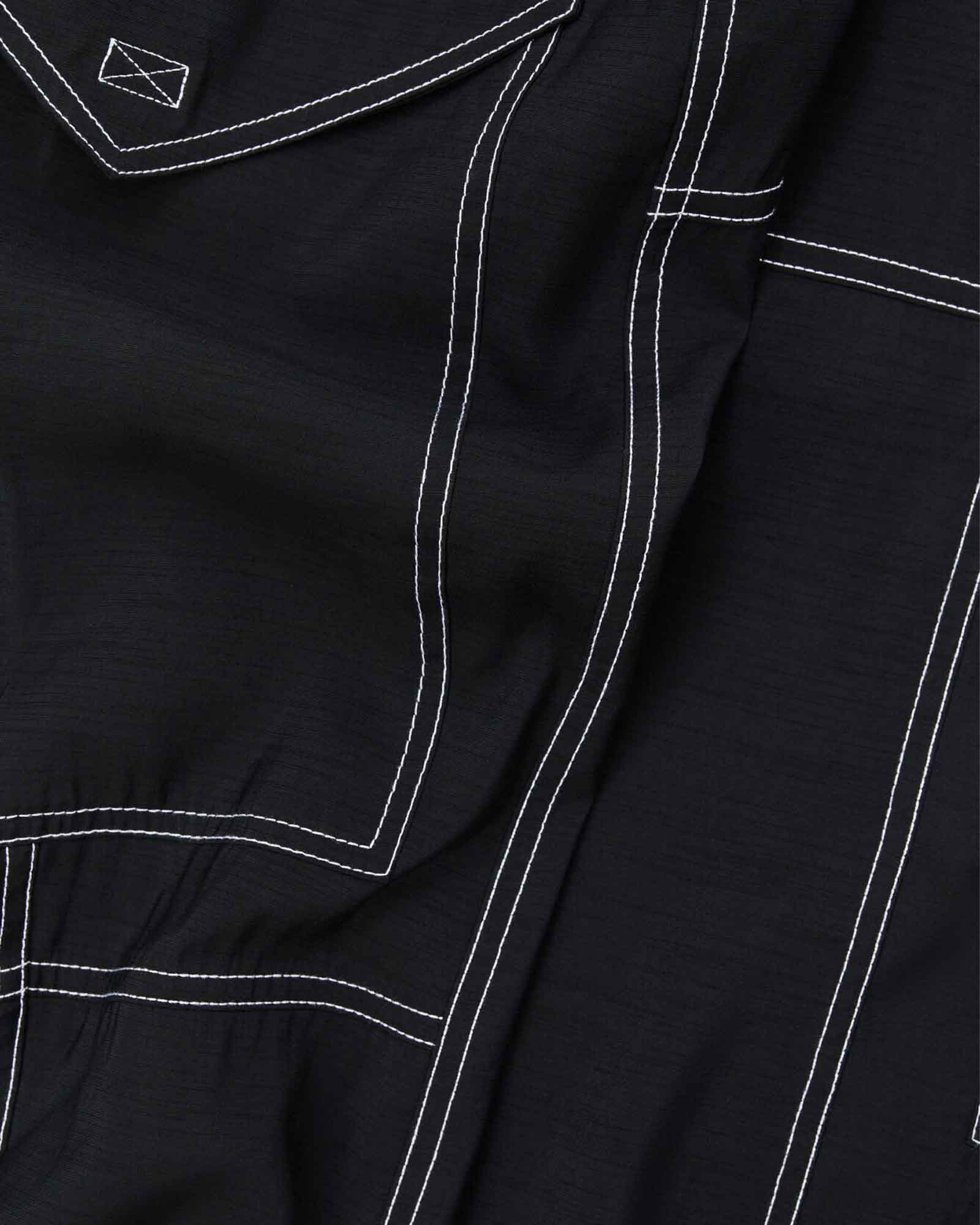 GANNI・ガニー - その他パンツ LIGHT SLUB HIGH WAIST POCKET PANTS / BLACK