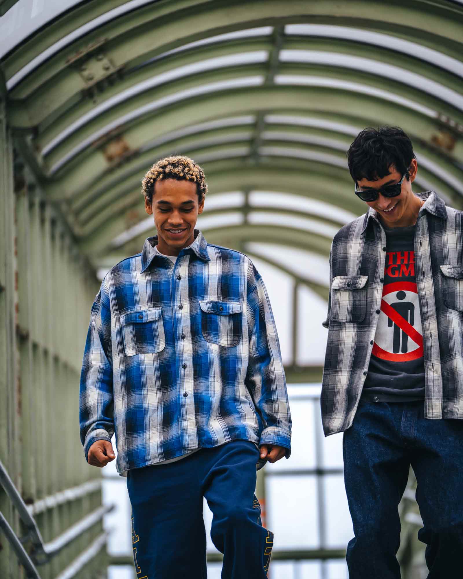 ©SAINT M××××××・saint michael -  BB_FLANNEL SHIRT/CHECK / BLUE