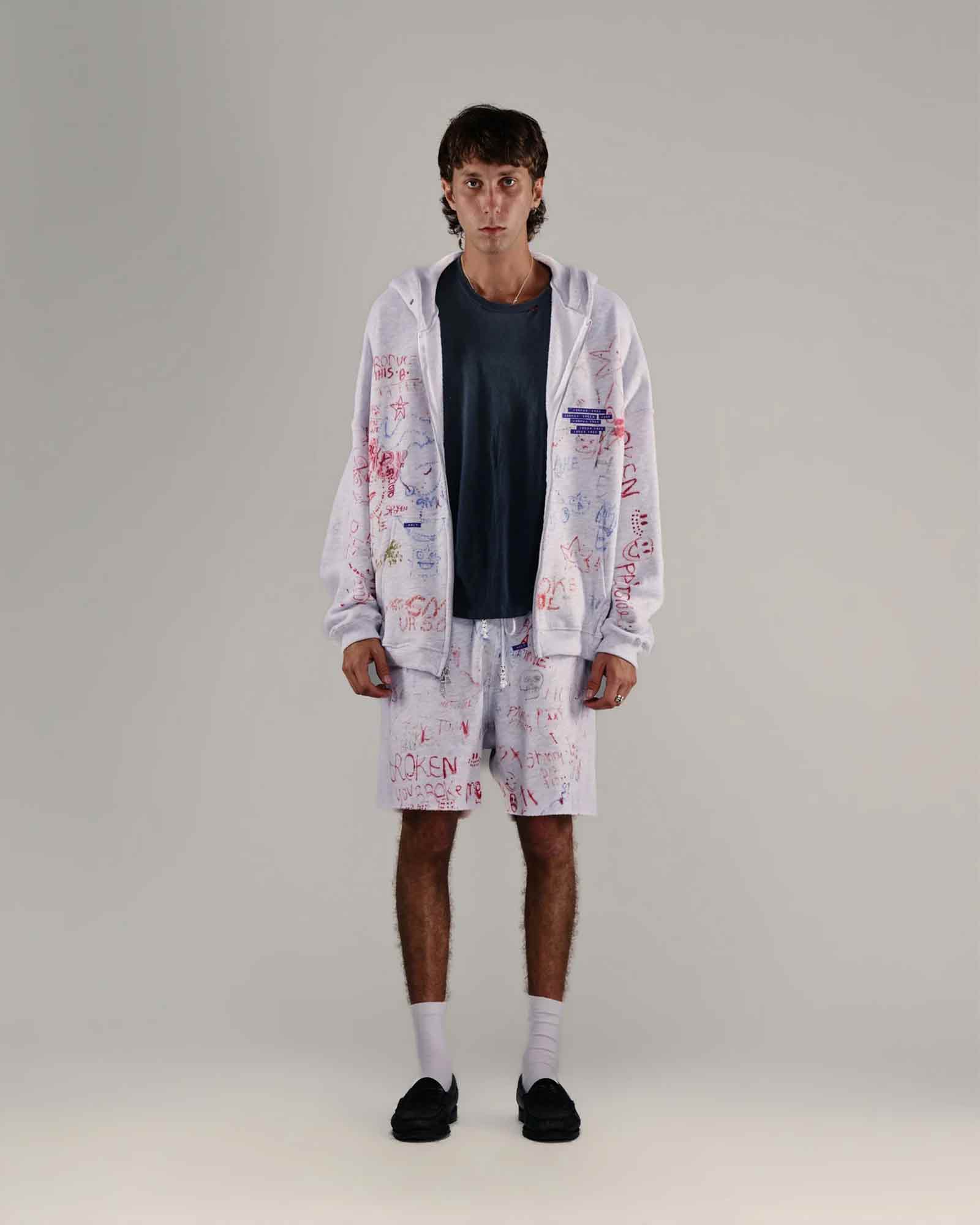 Paly Hollywood・パリー　ハリウッド - ハーフ・ショートパンツ JOSHUA TREE SWEATSHORT / MULTI