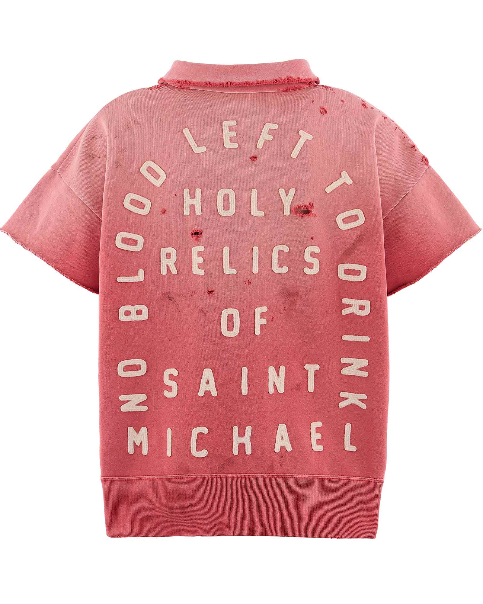 ©SAINT M××××××・セントマイケル - スウェット SS HALF ZIP SWEAT/SAINT / RED