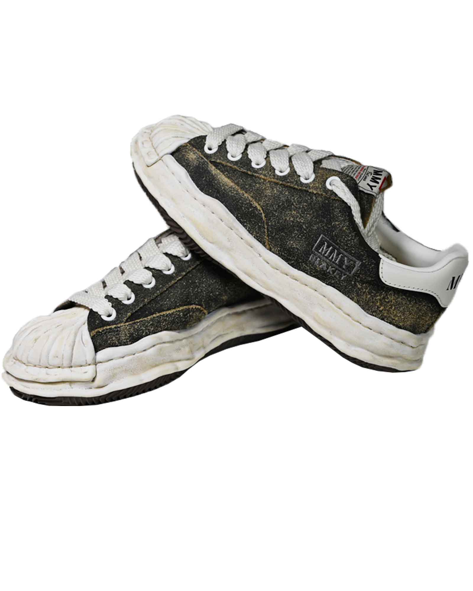 MIHARA YASUHIRO・ミハラヤスヒロ - ローカットスニーカー BLAKEY ORIGINAL SOLE VINTAGE SUEDE LOW-TOP SNEAKER / BLACK